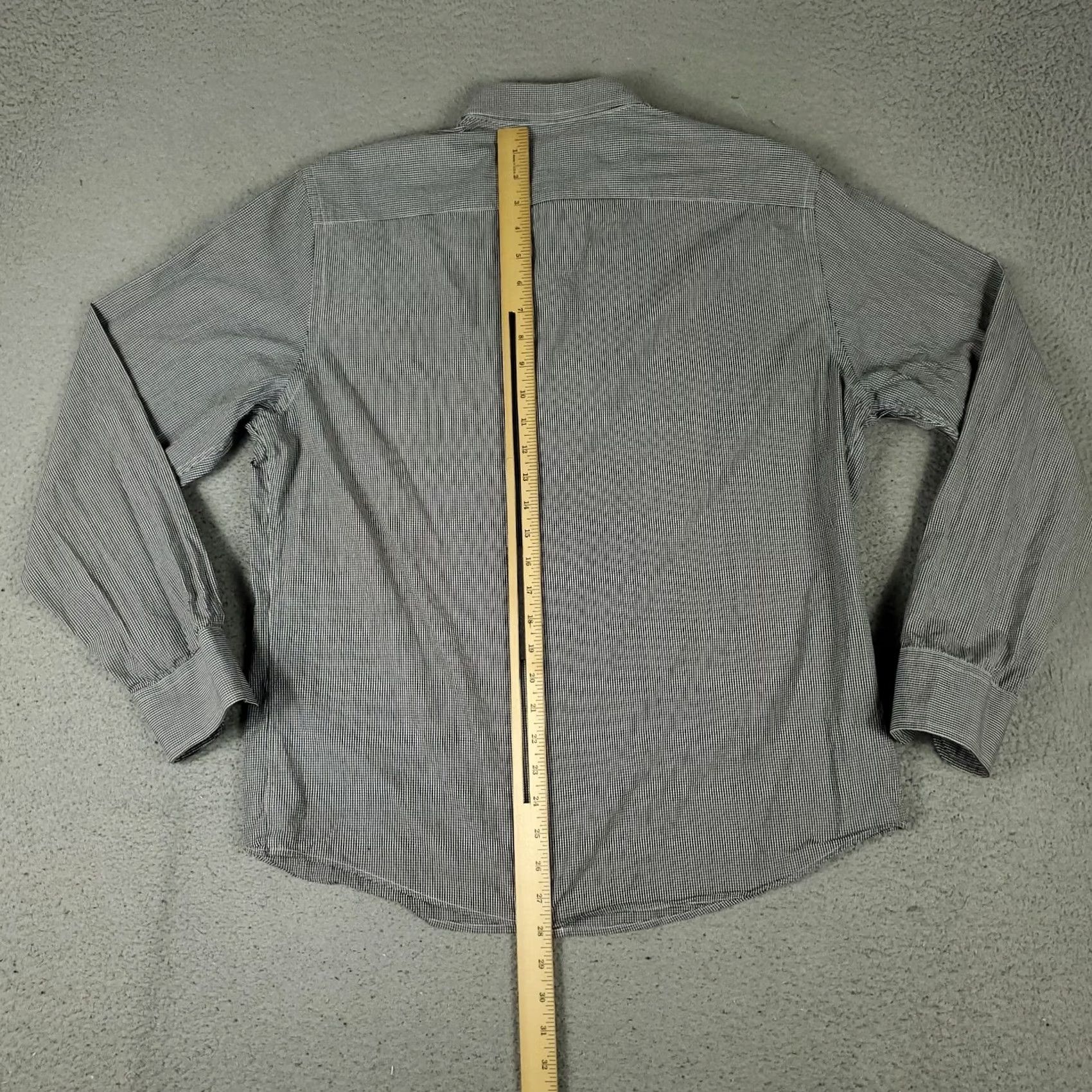 UNTUCKit UNTUCKit Shirt Mens L Gray Plaid Button-Up Long Sleeve Col Size US L / EU 52-54 / 3 - 3 Thumbnail