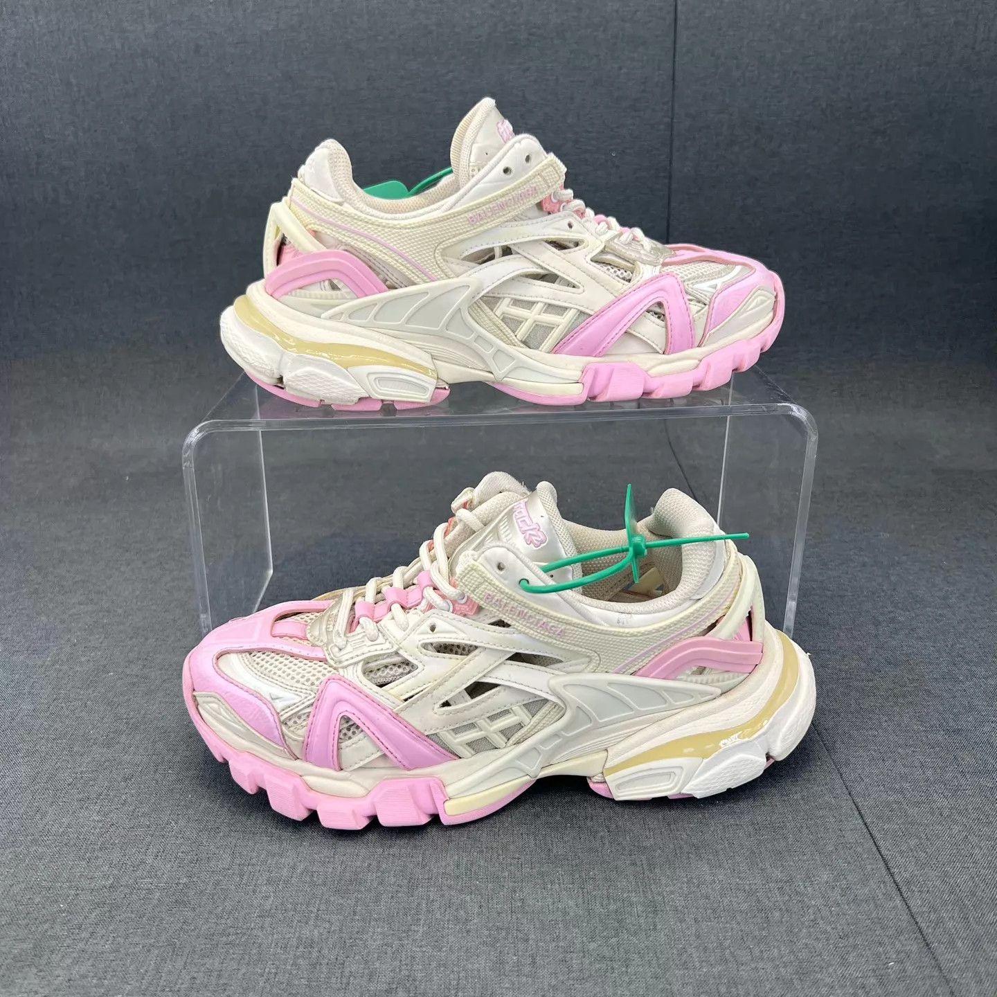 Balenciaga Balenciaga Track 2 White & Pink EU 37 Size US 6.5 / IT 36.5 - 2 Thumbnail