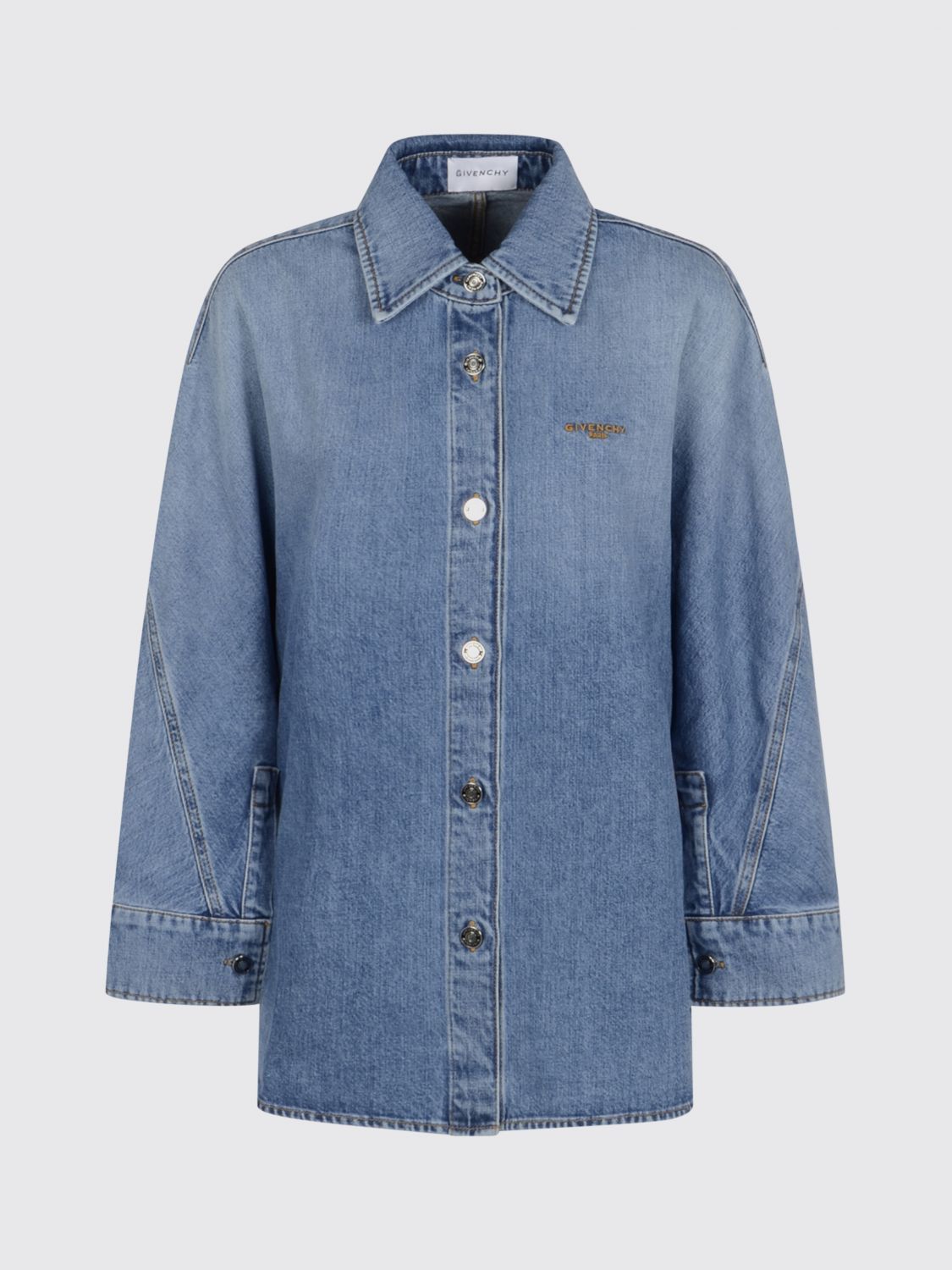 Givenchy Givenchy Shirt Woman Blue Size XS / US 0-2 / IT 36-38 - 1 Preview