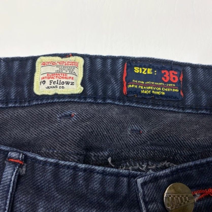 CO KOYO Mens Jeans 36x33 Blue Denim Stretch Relaxed Straight 8520 Size US 36 / EU 52 - 6 Thumbnail
