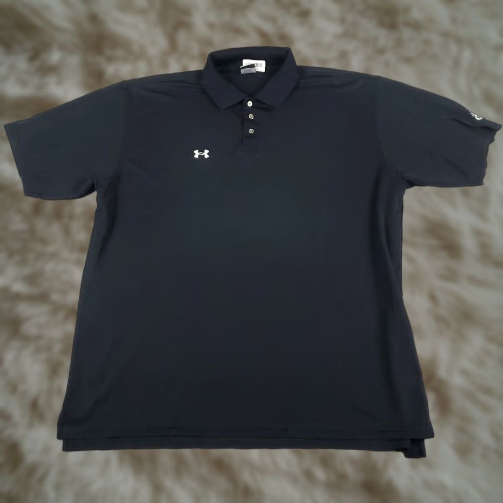 Under Armour Under Armour Polo Shirt Mens 2XL Black Casual Golf Short Sleeve Polo Shirt Mens Black 2XL Under Armour Polo Shirt Mens Black Casual Golf Short Sleeve Size US XXL / EU 58 / 5 - 1 Thumbnail