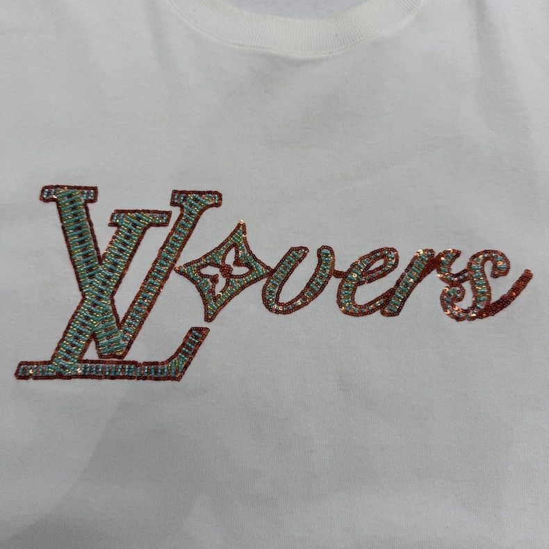 Louis Vuitton Louis Vuitton Sequin Embroidered Short Sleeve Shirt-2506 Size US XXL / EU 58 / 5 - 3 Thumbnail
