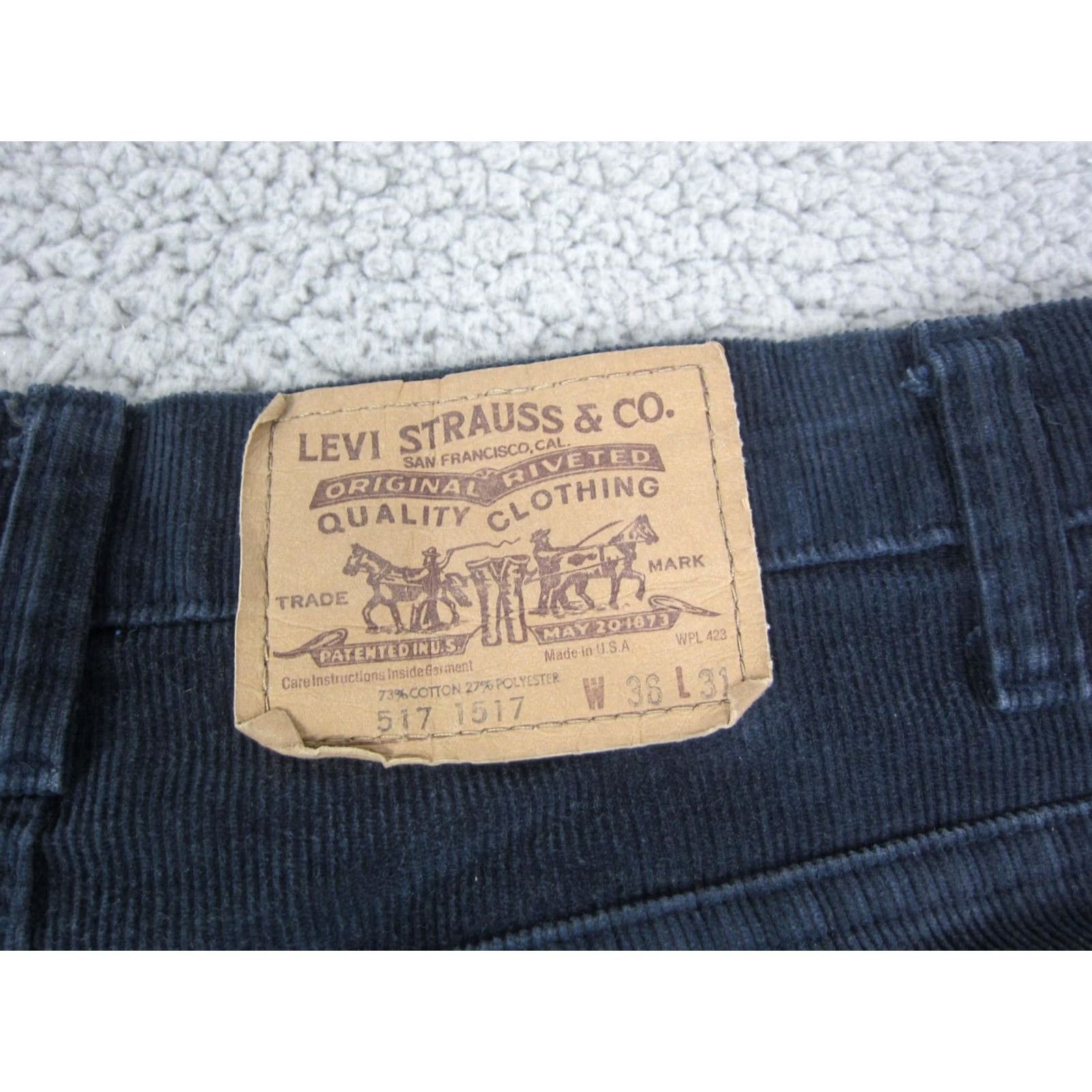Levi's VINTAGE Levi's 517 Jeans Mens 36 Regular Denim Bootcut Blue 80s 90s City Preppy United States Levi's 500 Series Mens Jeans Pants Size US 36 / EU 52 - 3 Thumbnail