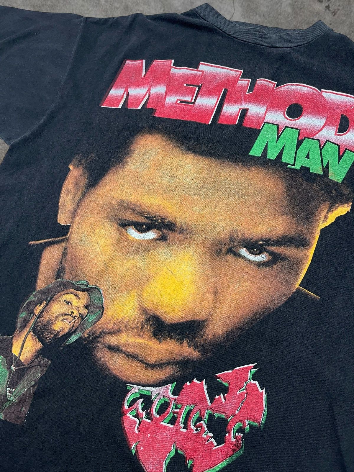 Rap Tees Vintage OG 90s Method Man Rap Tee Bootleg Wu Tang T-shirt Size US XL / EU 56 / 4 - 7 Thumbnail