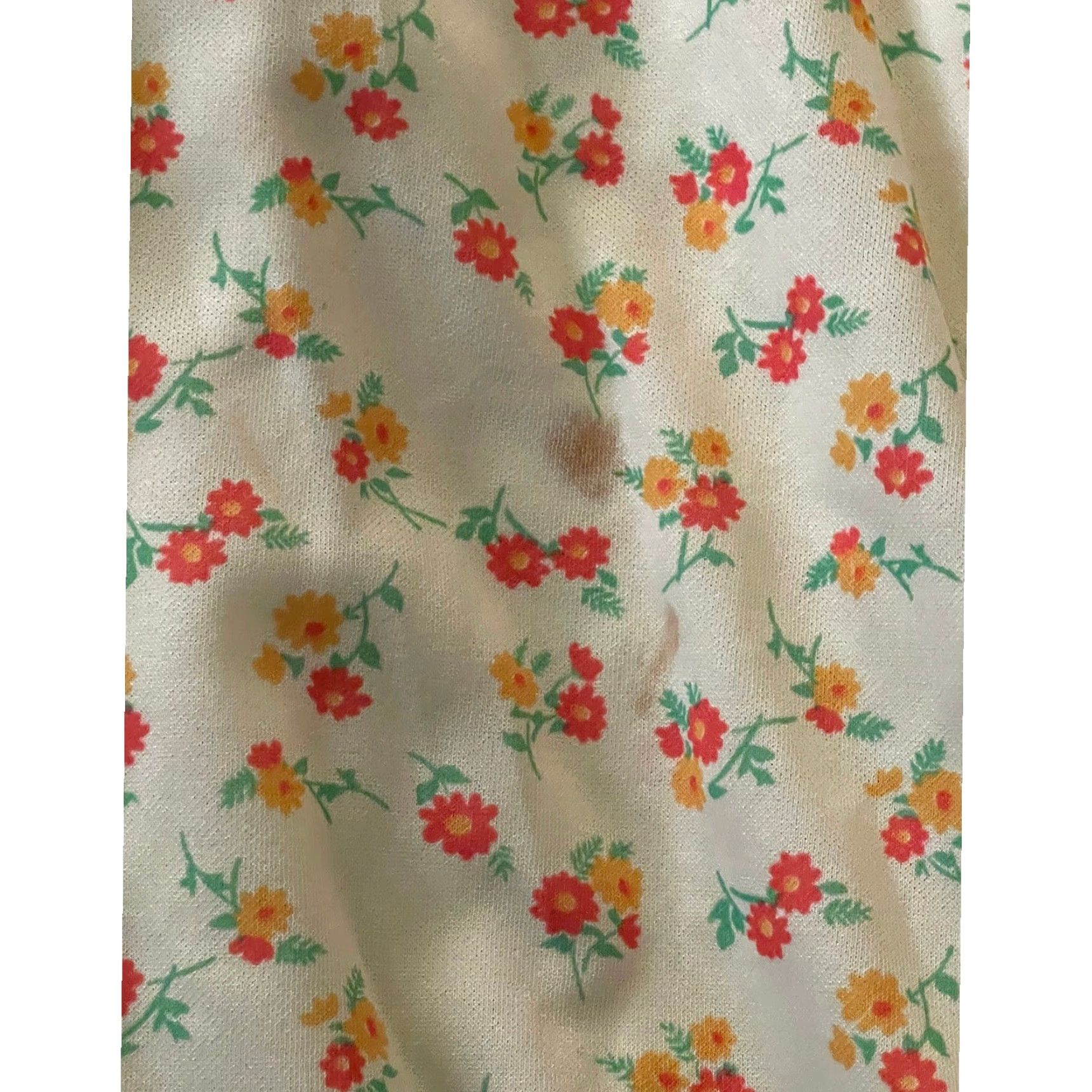Allegri VINTAGE Allegro 1960's Polyester Floral Dress Shirt Womens Size M / US 6-8 / IT 42-44 - 2 Thumbnail