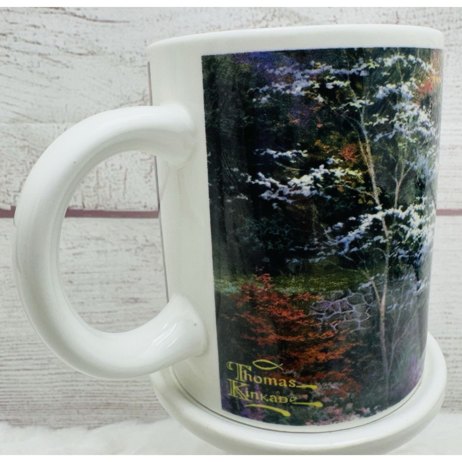 Other THOMAS KINKADE SCENIC COUNTRY RIVER & STONE BRIDGE COFFEE MU Size ONE SIZE - 2 Thumbnail