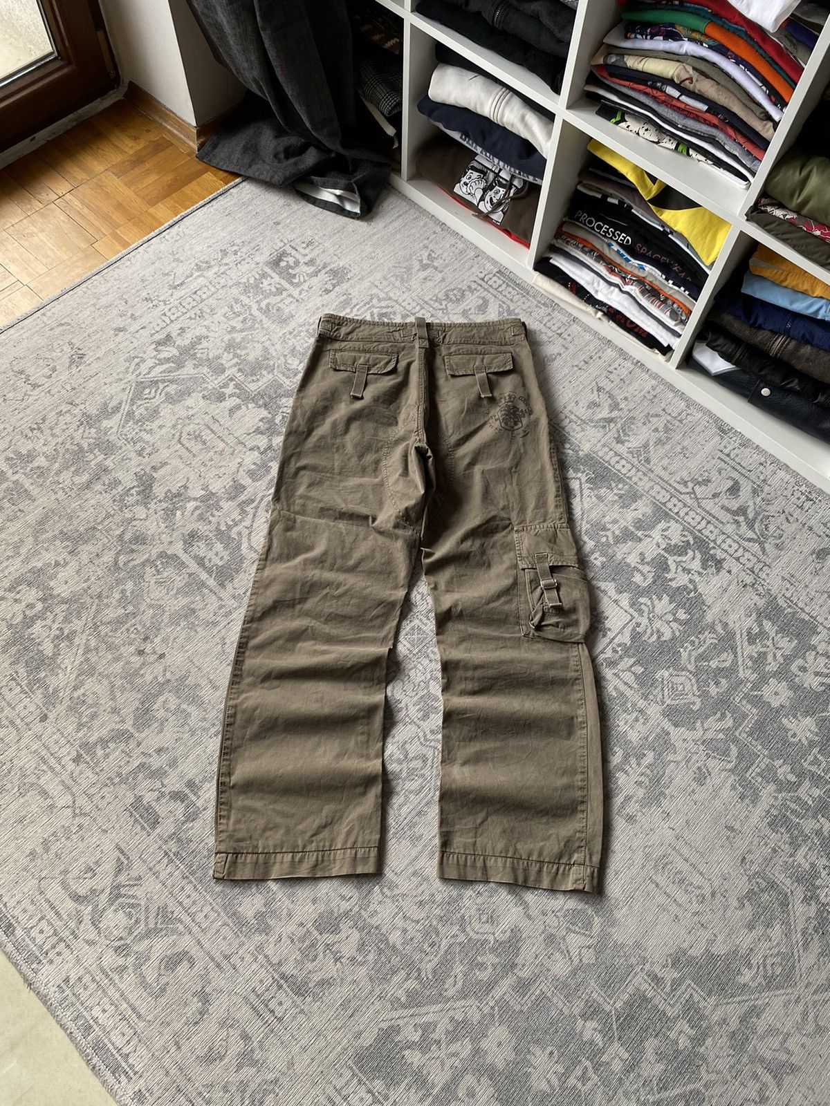 Japanese Brand Vintage Cargo Pants Avant Garde Baggy Wide Japanese Y2K Hype Size US 32 / EU 48 - 2 Thumbnail
