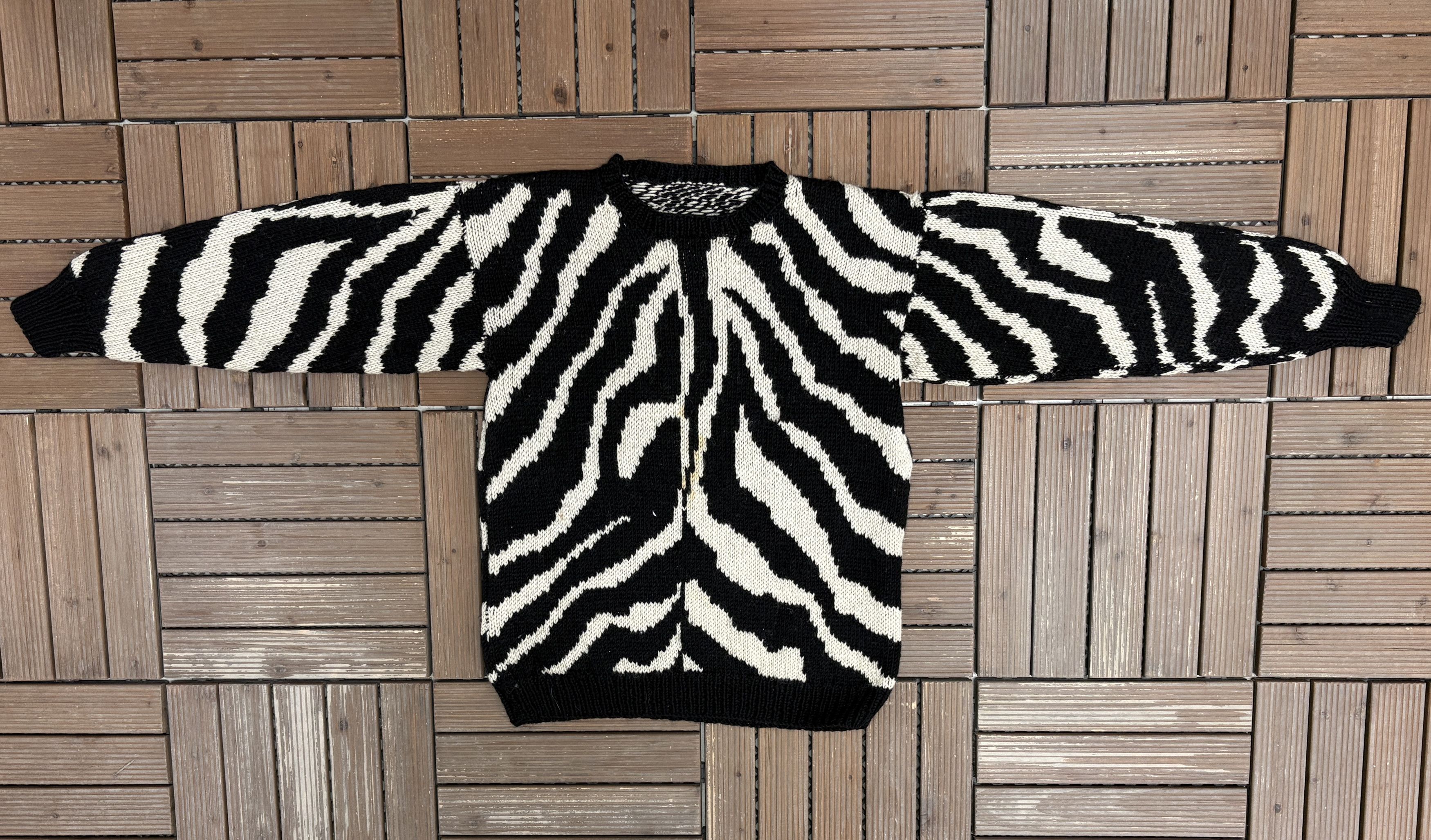 Vintage Abstract Pattern Vintage Black Knit Sweater Size US S / EU 44-46 / 1 - 5 Thumbnail