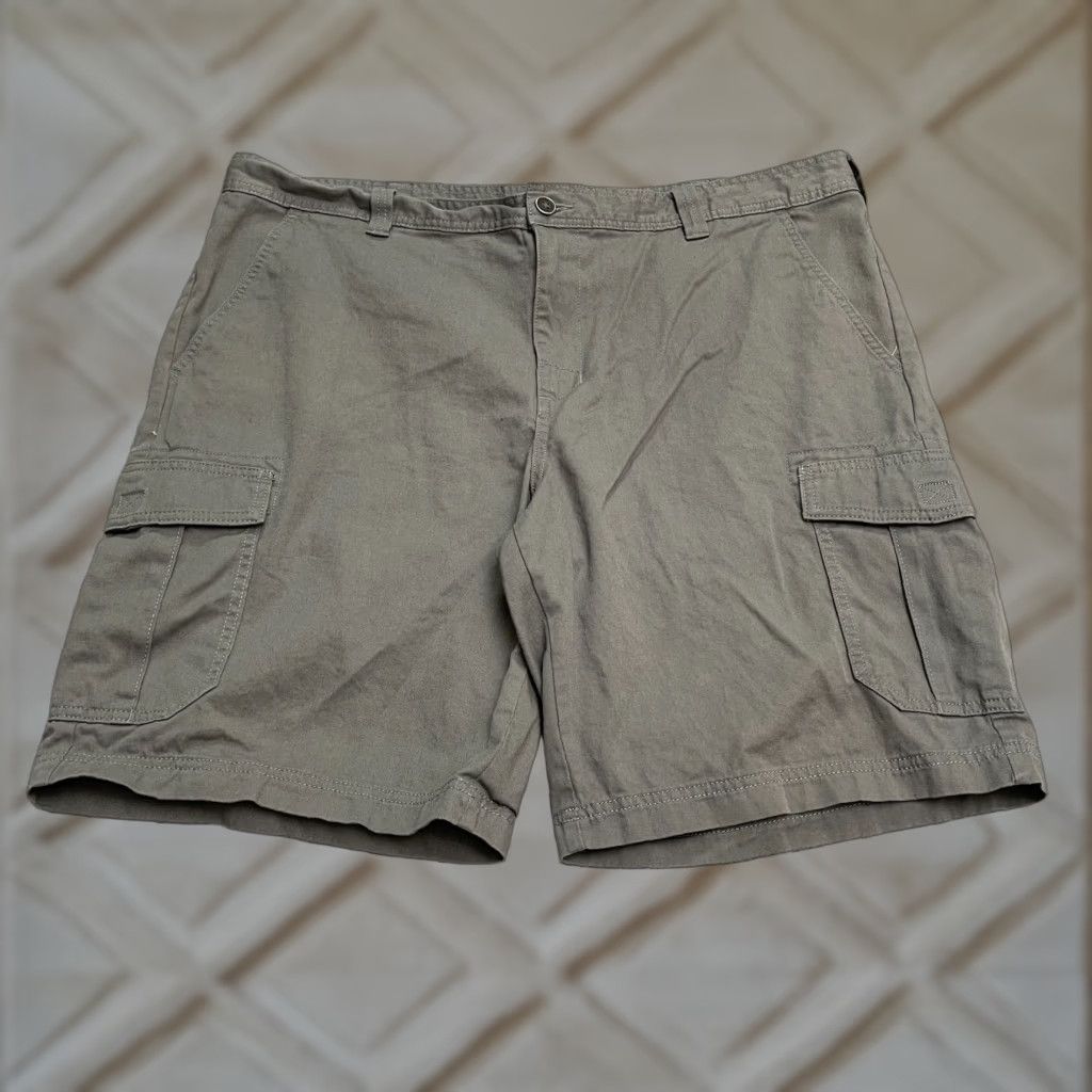 Vintage Columbia Cargo Shorts Mens 40x10 Brown Cotton 100% Casual Outdoor Pockets Swim? (Oops) Size US 40 / EU 56 - 1 Thumbnail