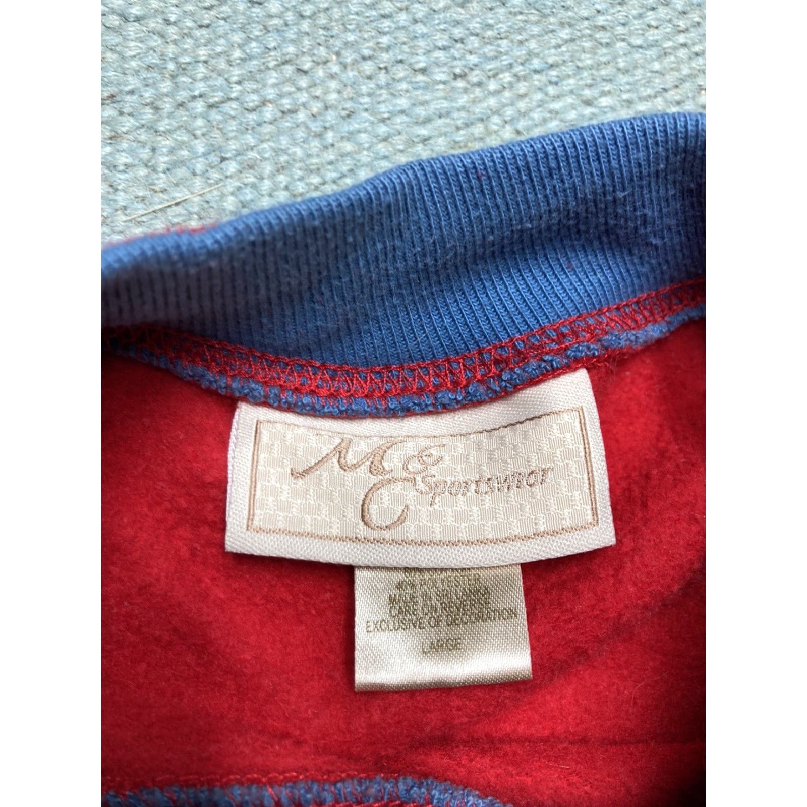 Vintage VINTAGE Sweatshirt Christmas Penguins Snow Handmade Crewneck Men L Red Size US L / EU 52-54 / 3 - 4 Thumbnail