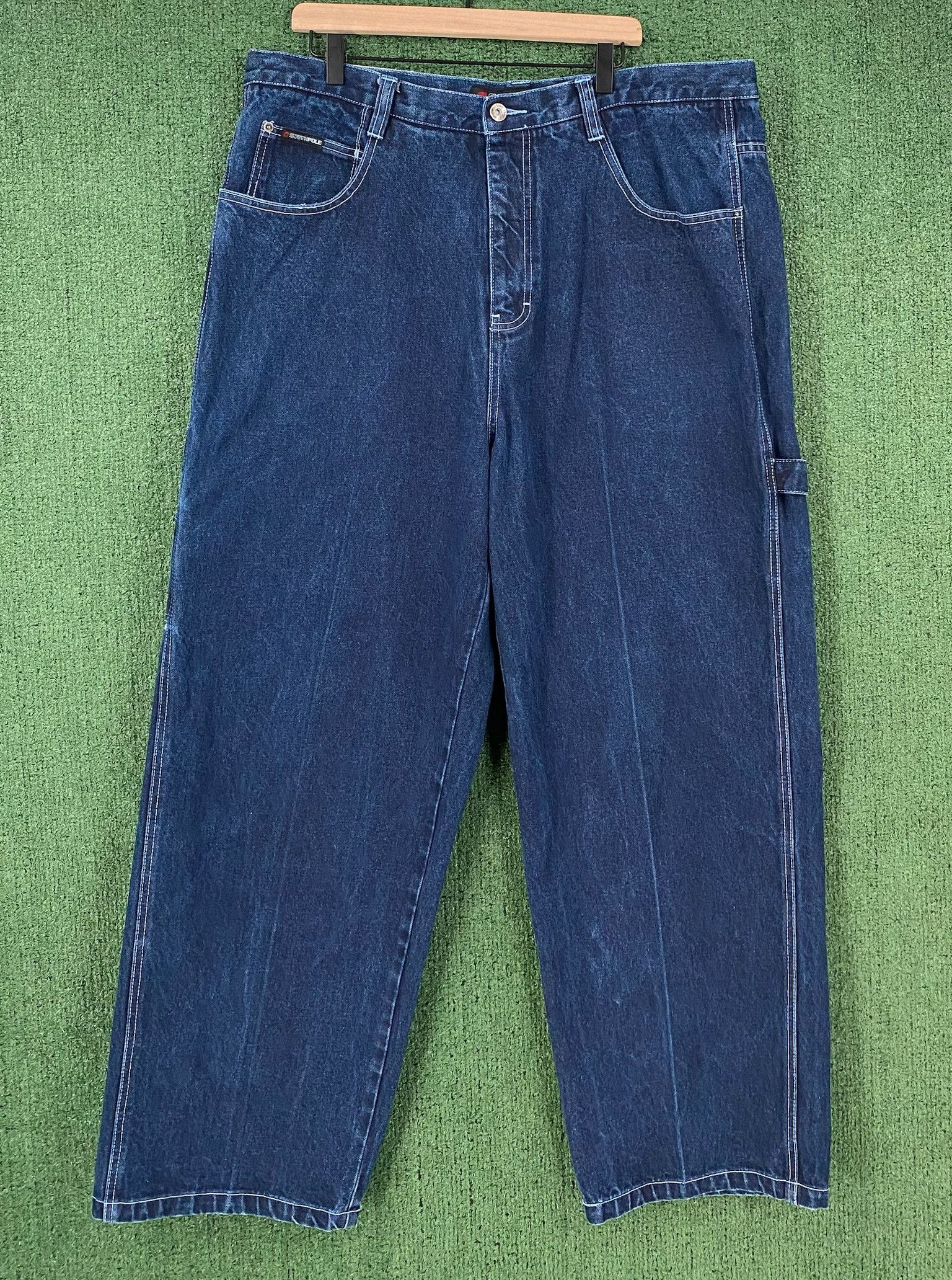 Southpole 90’s Southpole Wide Leg Baggy Carpenter Jeans 39x31 Size US 39 - 2 Thumbnail