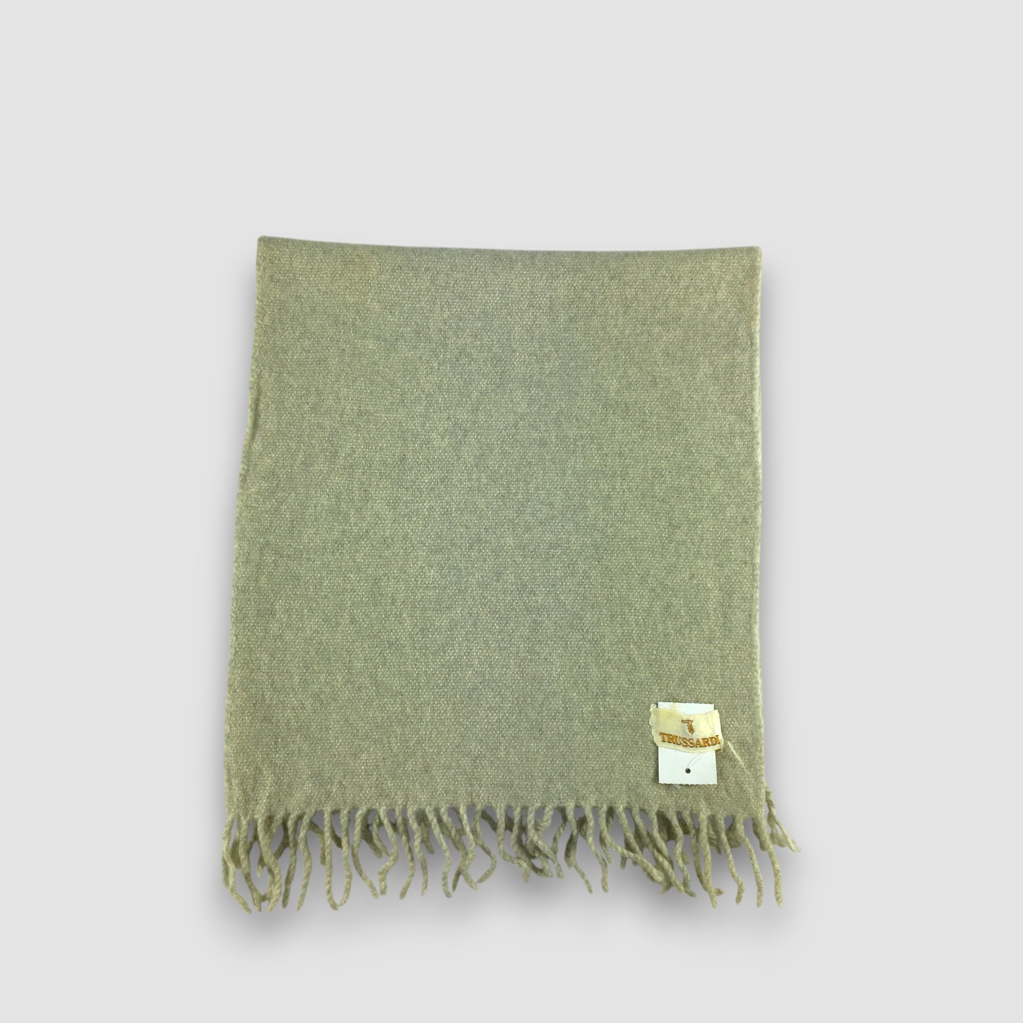 Trussardi Vintage Trussardi Scarf Muffler Wool Cashmere Scarves Size ONE SIZE - 2 Thumbnail