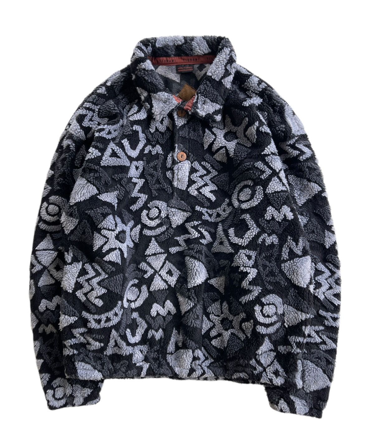 Vintage Vintage Canada Tsunami 3D Print Fleece Pullover Streetwear Size US S / EU 44-46 / 1 - 1 Thumbnail