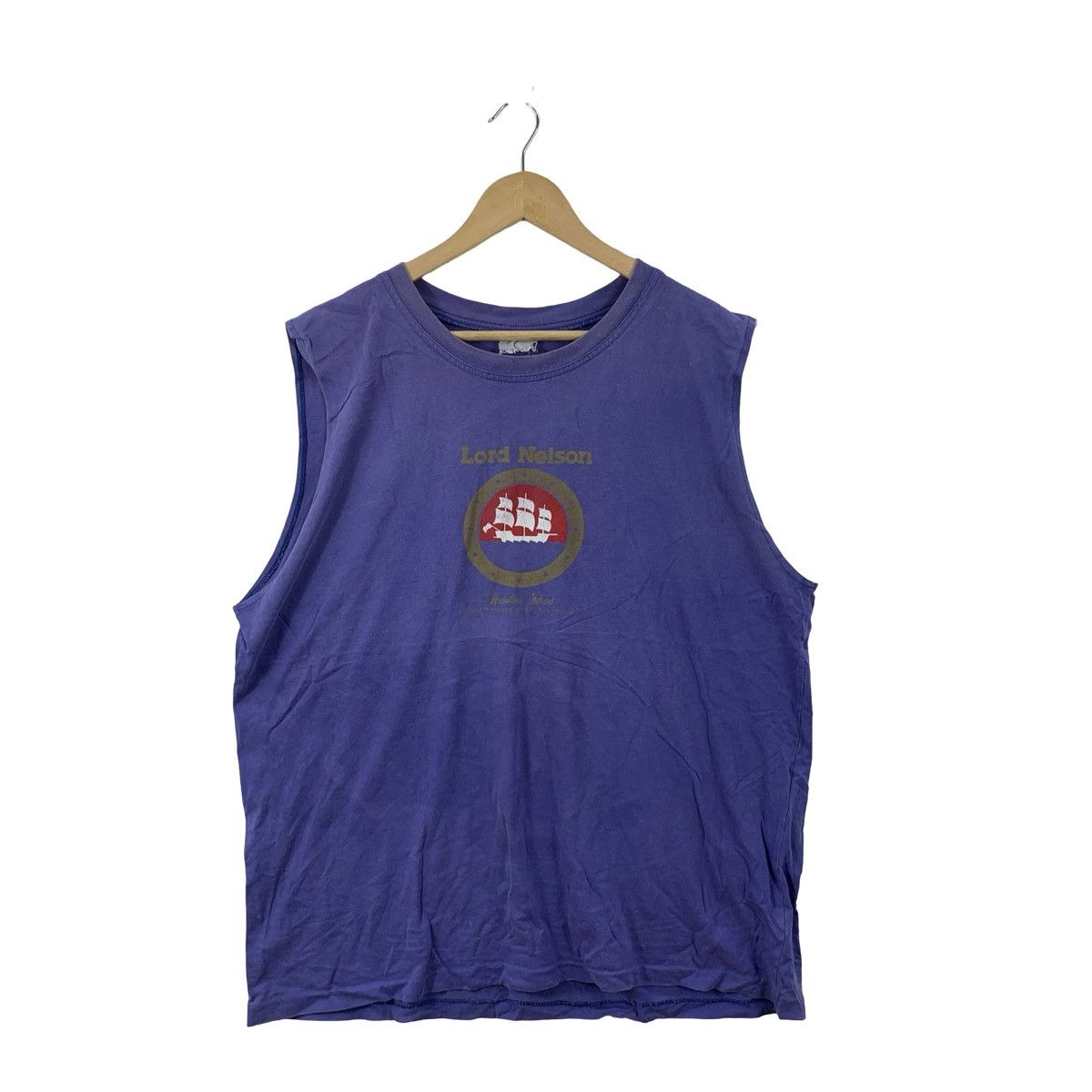 Vintage Vintage Lord Nelson Nautical Ship Graphic Sleeveless Tee Size US XXL / EU 58 / 5 - 3 Thumbnail