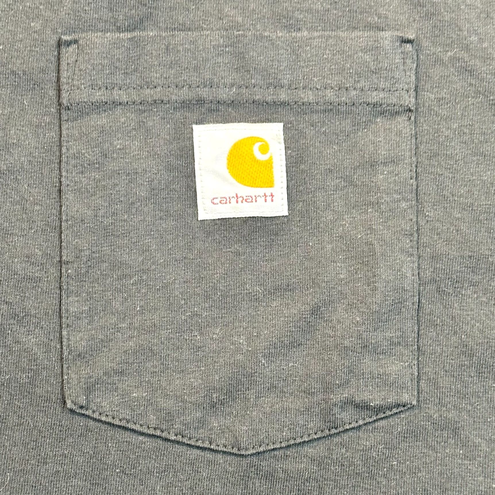 Carhartt Carhartt Mens Large Logo Gray Pocket Tee Airplane Machine Parts Graphic Shirt Size US L / EU 52-54 / 3 - 5 Thumbnail