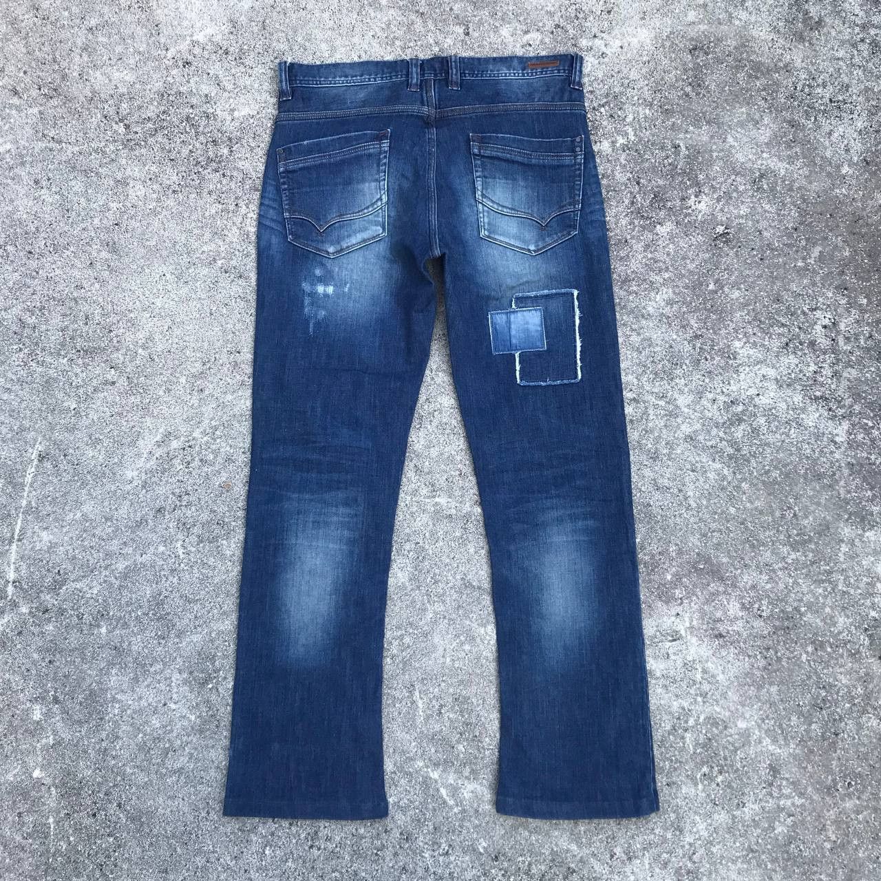 Japanese Brand FLARED NCFM Japan patched distressed tornado mart style Size US 31 - 6 Thumbnail