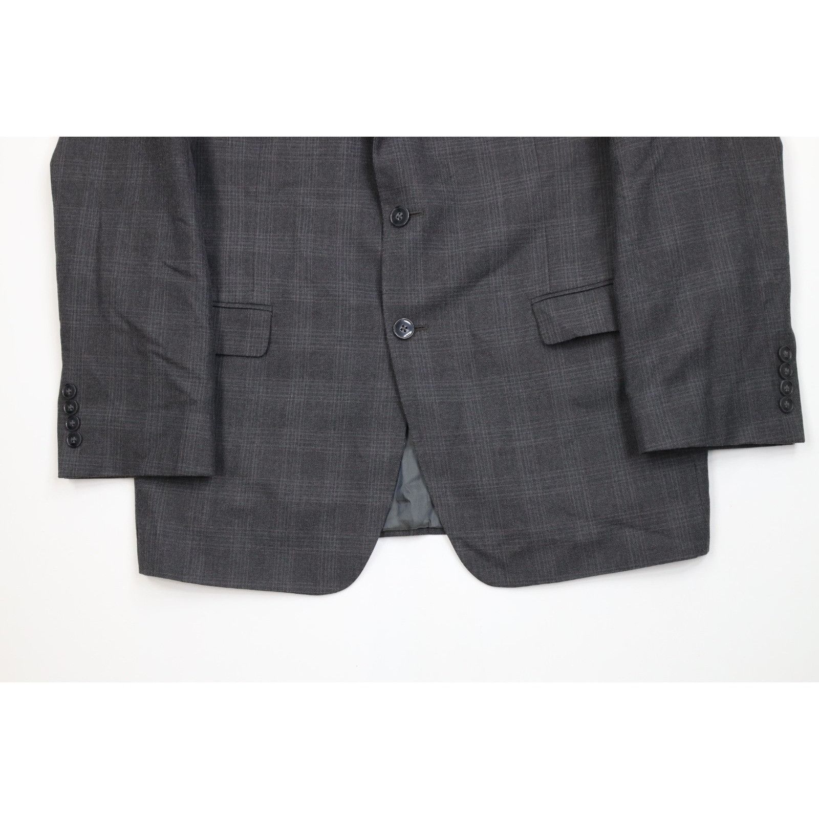 Calvin Klein Calvin Klein Rayon Gabardine 2 Piece Suit Wedding Gray Size 40R - 4 Thumbnail