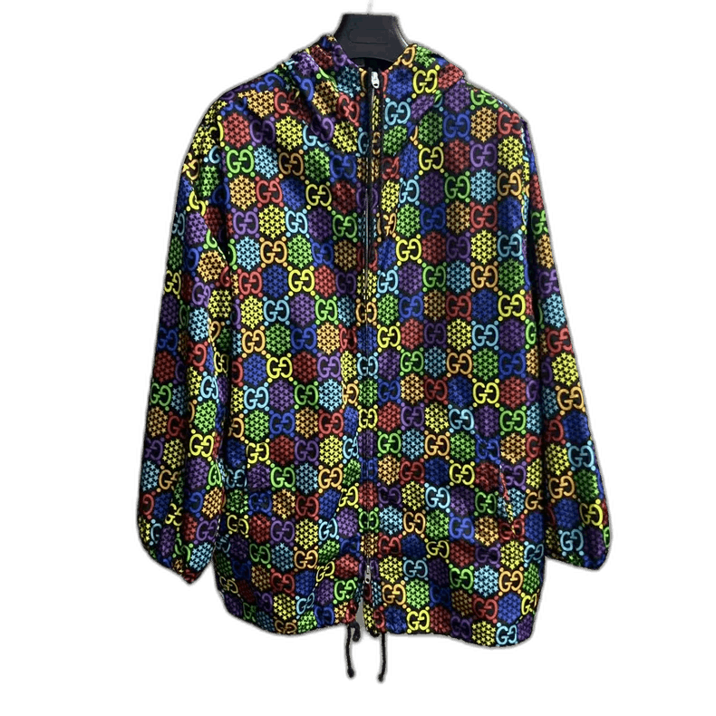 Gucci Gucci Colorful Hooded Jacket from Latest Collection Size US L / EU 52-54 / 3 - 1 Thumbnail