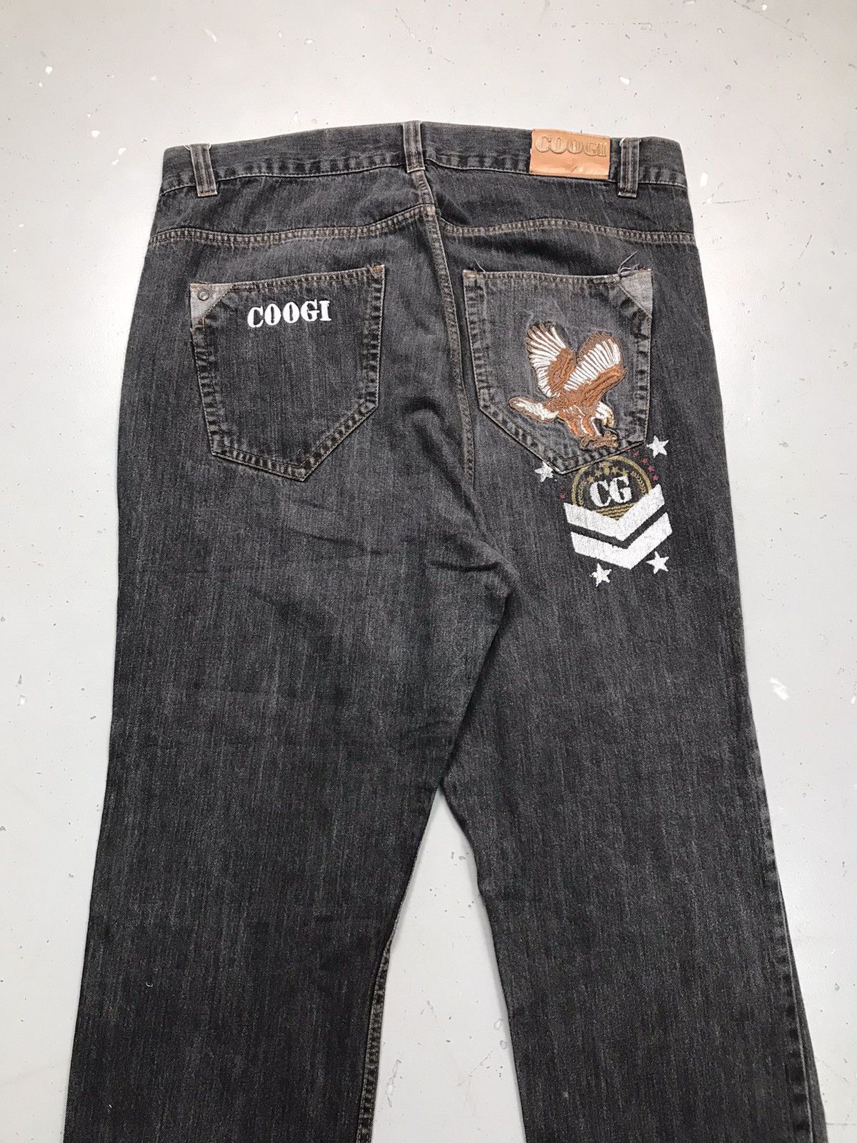 Coogi Vintage Coogi crazy patchwork baggy denim Size US 44 / EU 60 - 12 Thumbnail