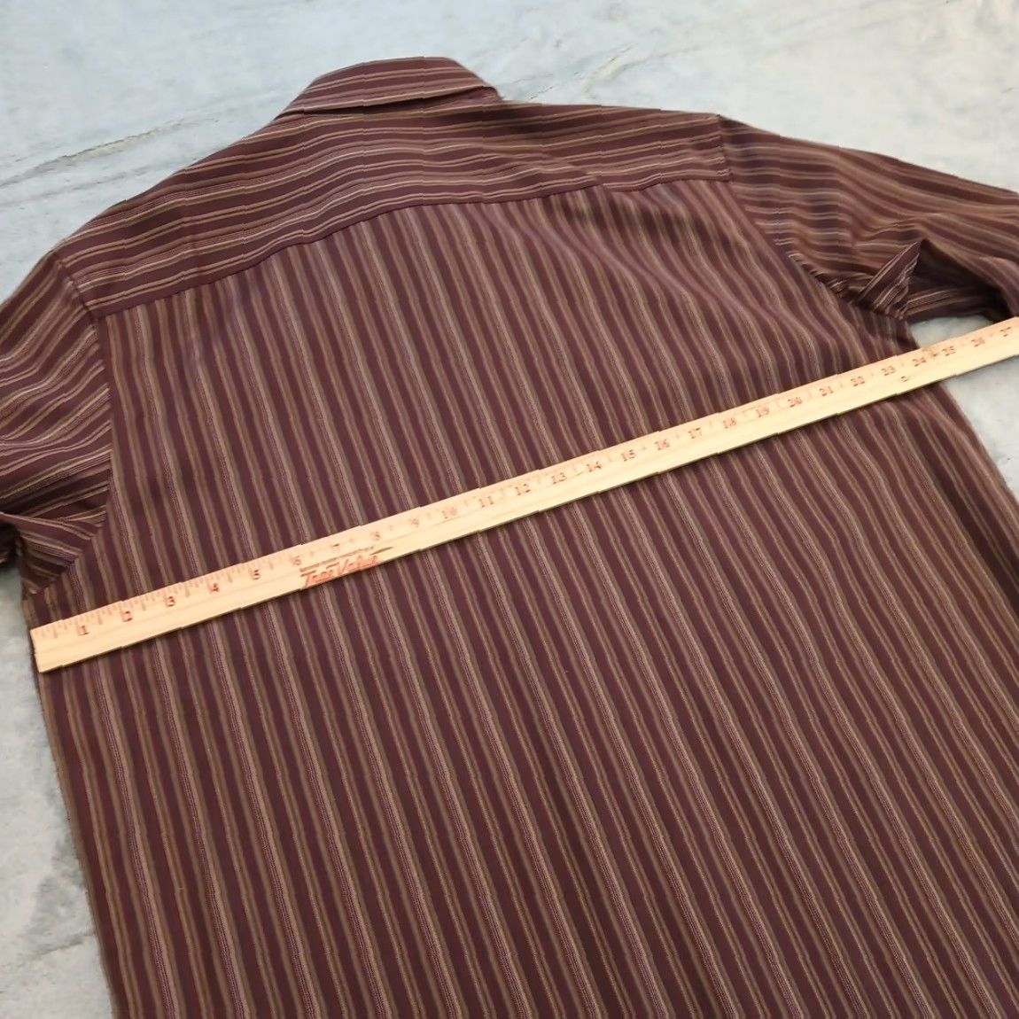 Eddie Bauer Eddie Bauer Shirt Mens Large Brown Striped Long Sleeve Button-Up Classic Fit Gentlemen Mens Brown Striped Shirt Size US L / EU 52-54 / 3 - 7 Thumbnail