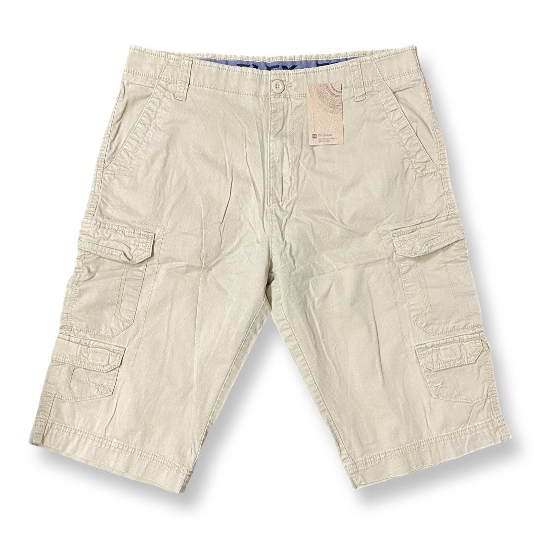 George George Men’s Flex Beige Board Shorts / Cargo Shorts Size 34 Size US 34 / EU 50 - 2 Thumbnail