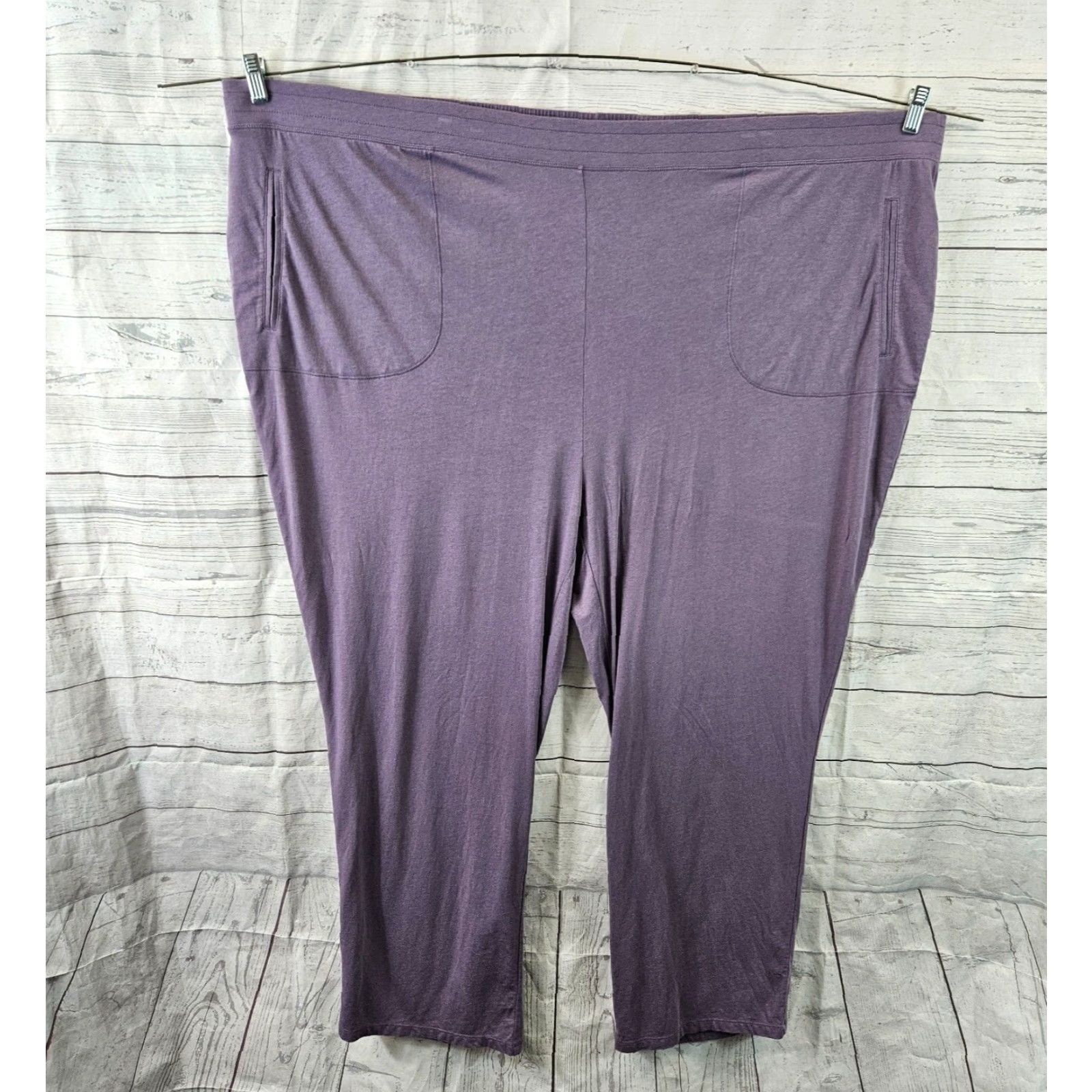 Vintage Universal Standard Womens Mola Lounge Pants Sz 3XL 34-36 Purple Pull On Pockets Size 24" / US 00 / IT 34 - 2 Thumbnail