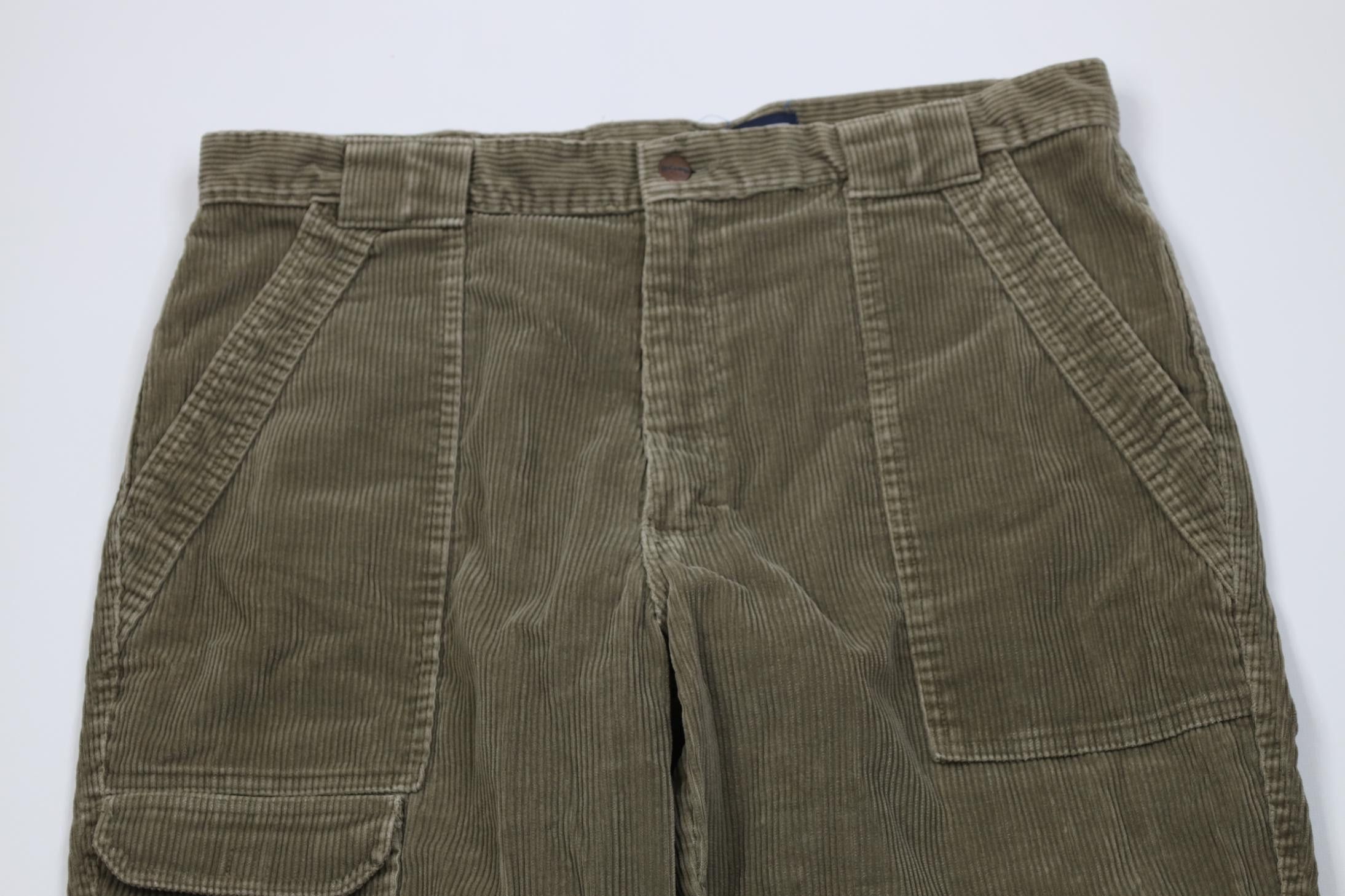 Lands' End Vintage 90s Lands End Utility Corduroy Wide Leg Pants USA Size US 38 / EU 54 - 2 Thumbnail