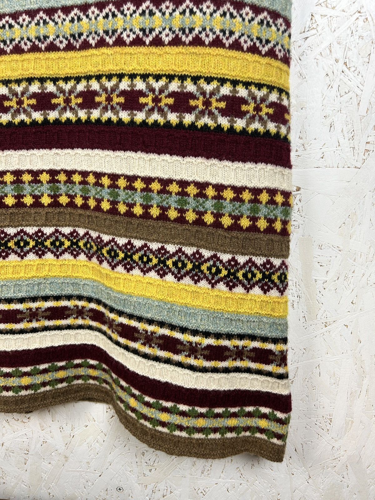Jean Paul Gaultier Jean Paul Gaultier AW 1999 Fair Isle Wool Maxi Sweater Dress Size L / US 10 / IT 46 - 7 Thumbnail