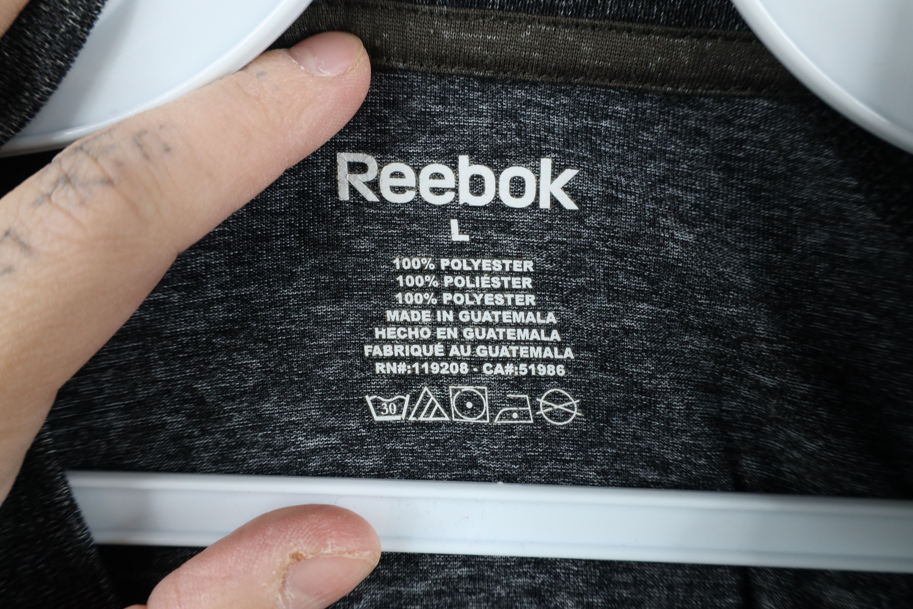 Reebok × Vintage Reebok Detroit Red Wings Hockey Long Sleeve T-Shirt Gray Size US L / EU 52-54 / 3 - 6 Thumbnail