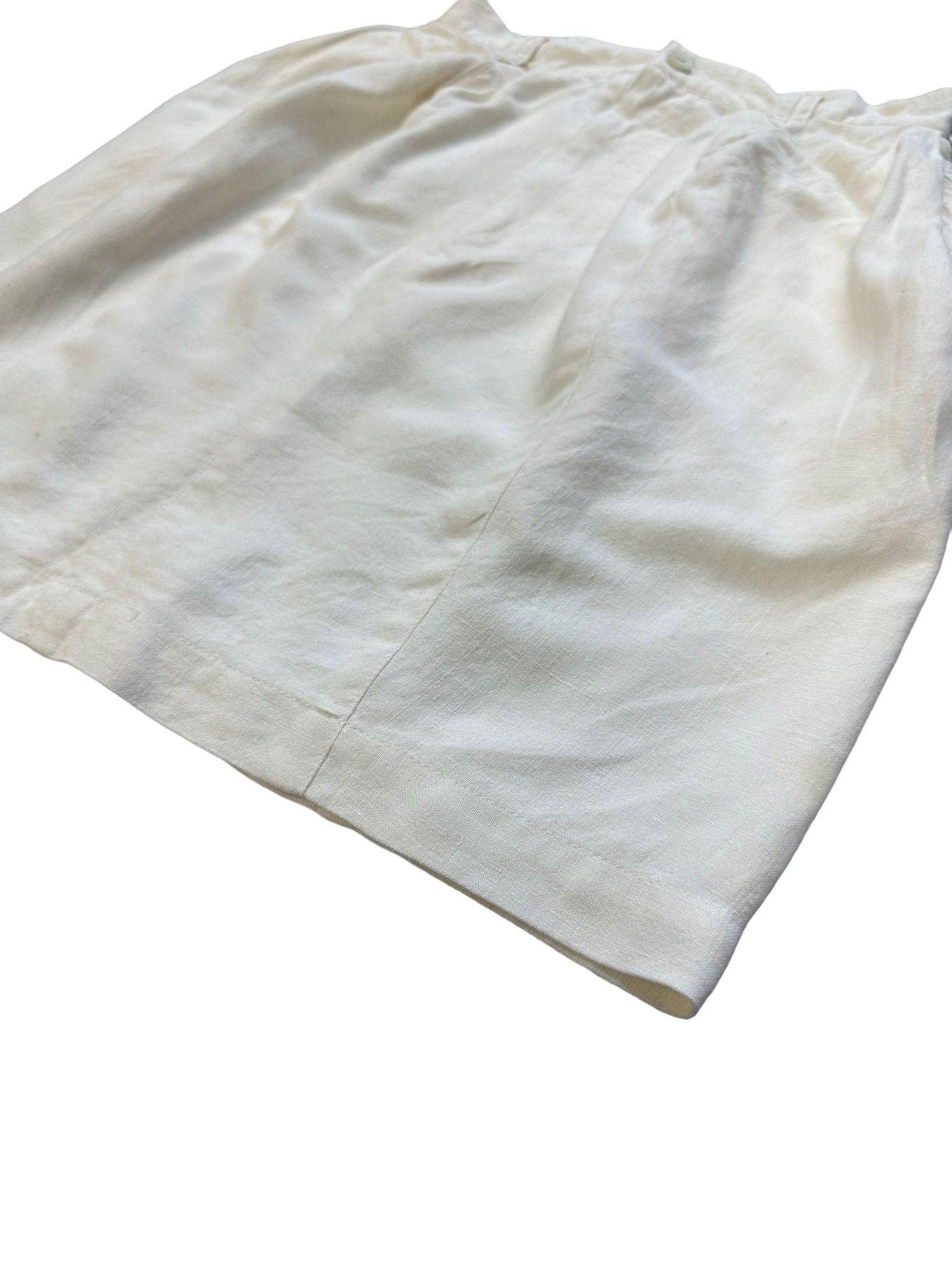 Issey Miyake 80's ISSEY MIYAKE CARE LABEL WHITE SKIRT #7911-189 Size 25" / US 0 / IT 36 - 4 Thumbnail