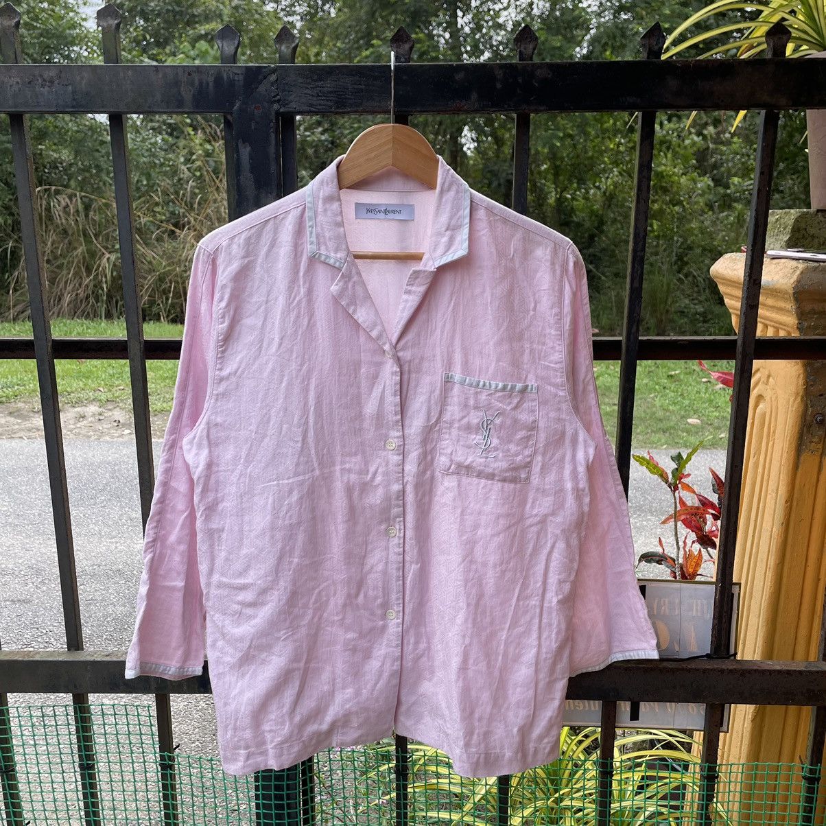 Yves Saint Laurent 🔥Yves Saint Laurent Women Pyjamas Sleepwear Buttons Shirts Size M / US 6-8 / IT 42-44 - 1 Thumbnail