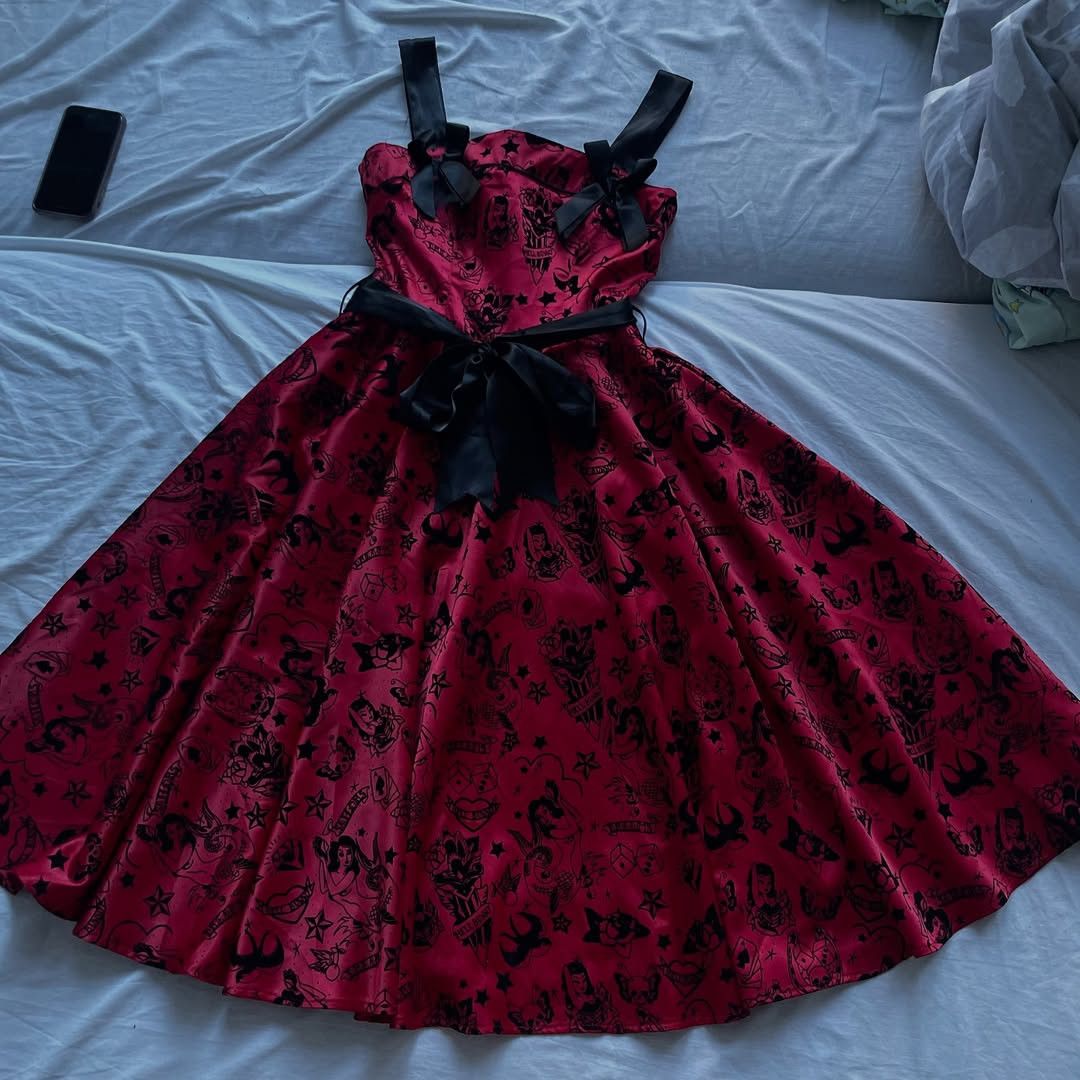 Other Hell Bunny dress Gothic type Killstar type Edd Hardy Size XS / US 0-2 / IT 36-38 - 5 Thumbnail