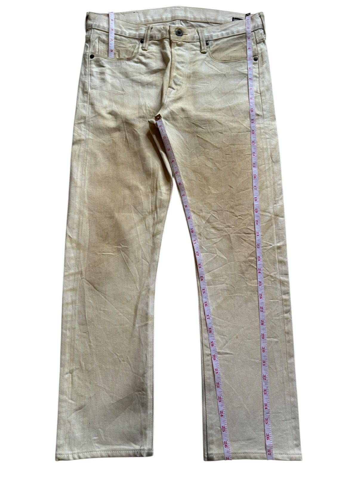 Japanese Brand × KURO Vintage Japanese Kuro Grunge Dirty Wash Selvedge Jeans Size US 32 / EU 48 - 14 Thumbnail