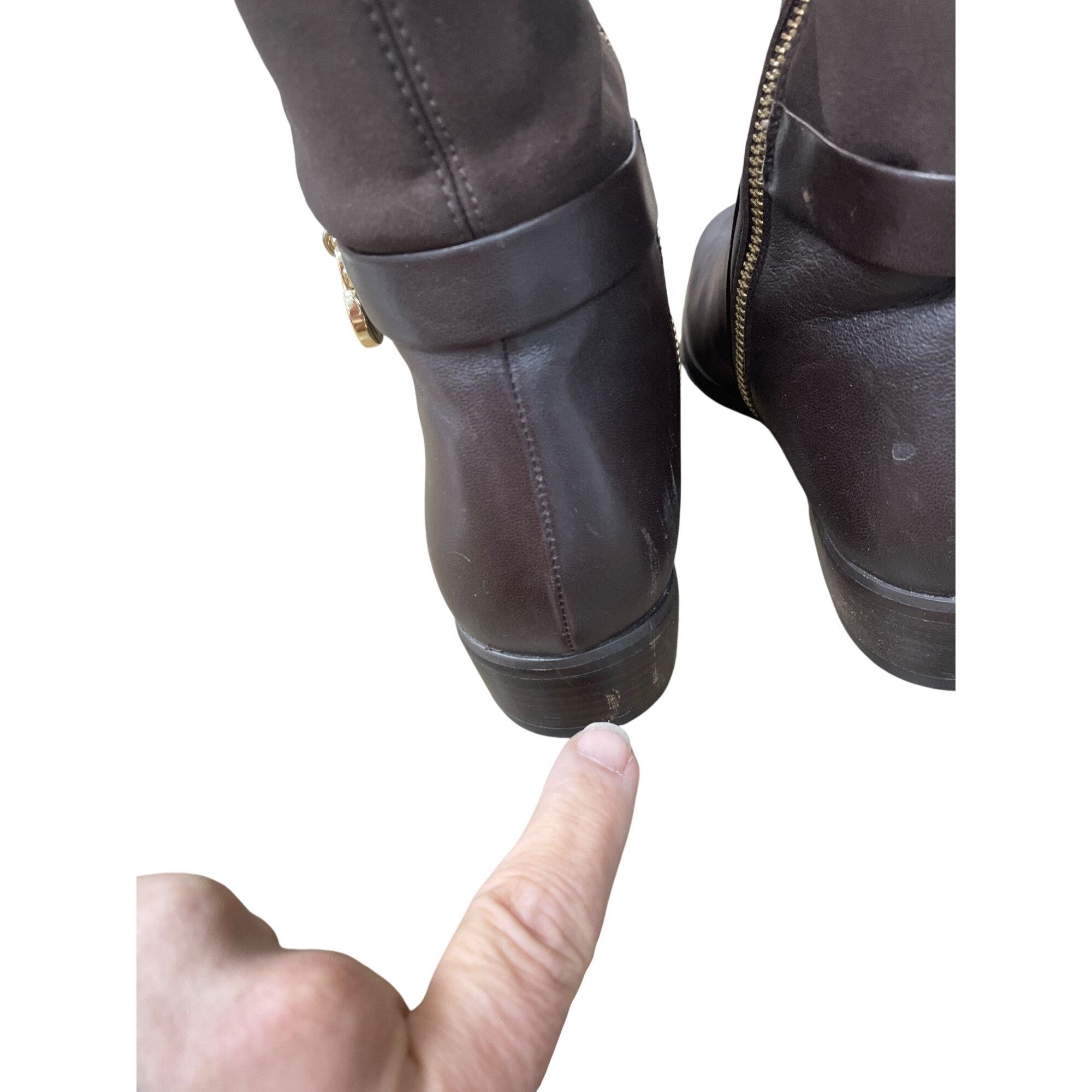 Michael Kors Michael Kors womans brown leather below knee riding boots sz Size US 6 / IT 36 - 7 Thumbnail
