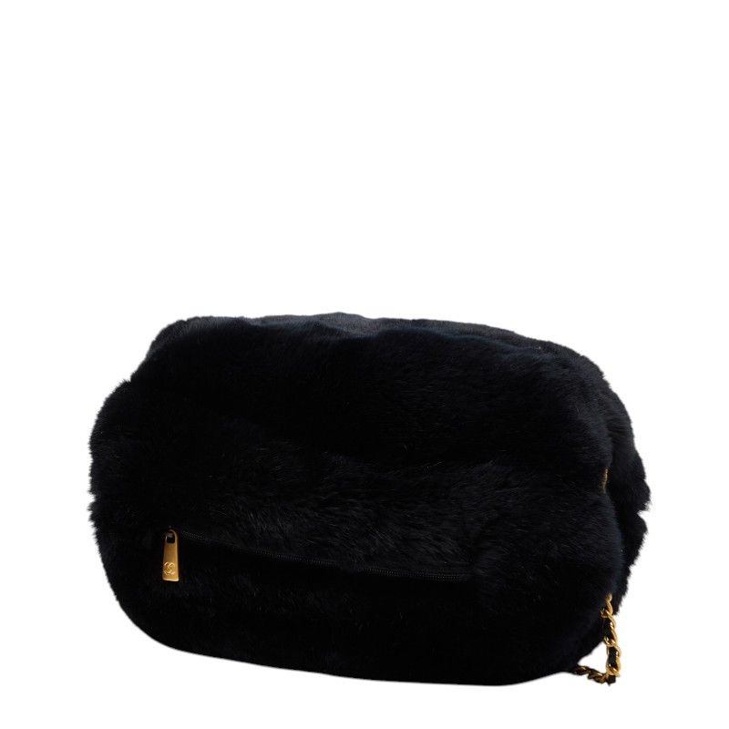 Chanel Chanel Chanel Coco Mark Rabbit Fur Chain Shoulder Bag Fur Shoulder Bag DUTY FREE for USA Size ONE SIZE - 1 Thumbnail