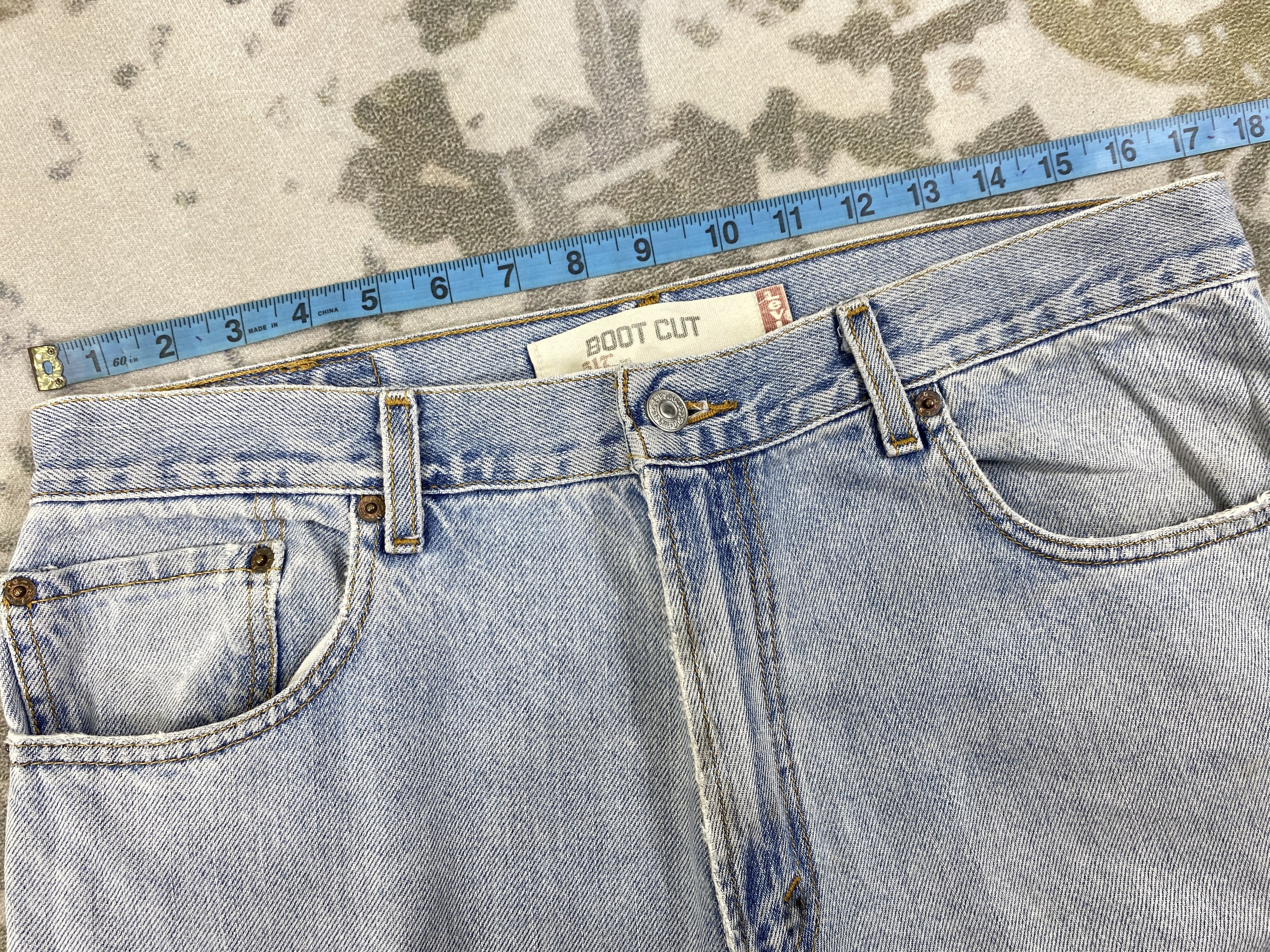 Levi's Vintage Levi's 517 Light Blue Wash Flare 34x33 Denim-JN1814 Size US 34 / EU 50 - 5 Thumbnail