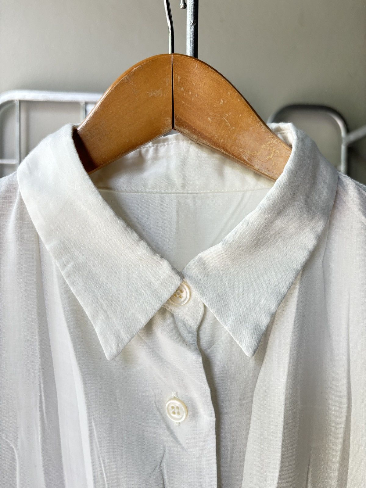 Issey Miyake Issey Miyake pleated white shirt Size M / US 6-8 / IT 42-44 - 14 Thumbnail