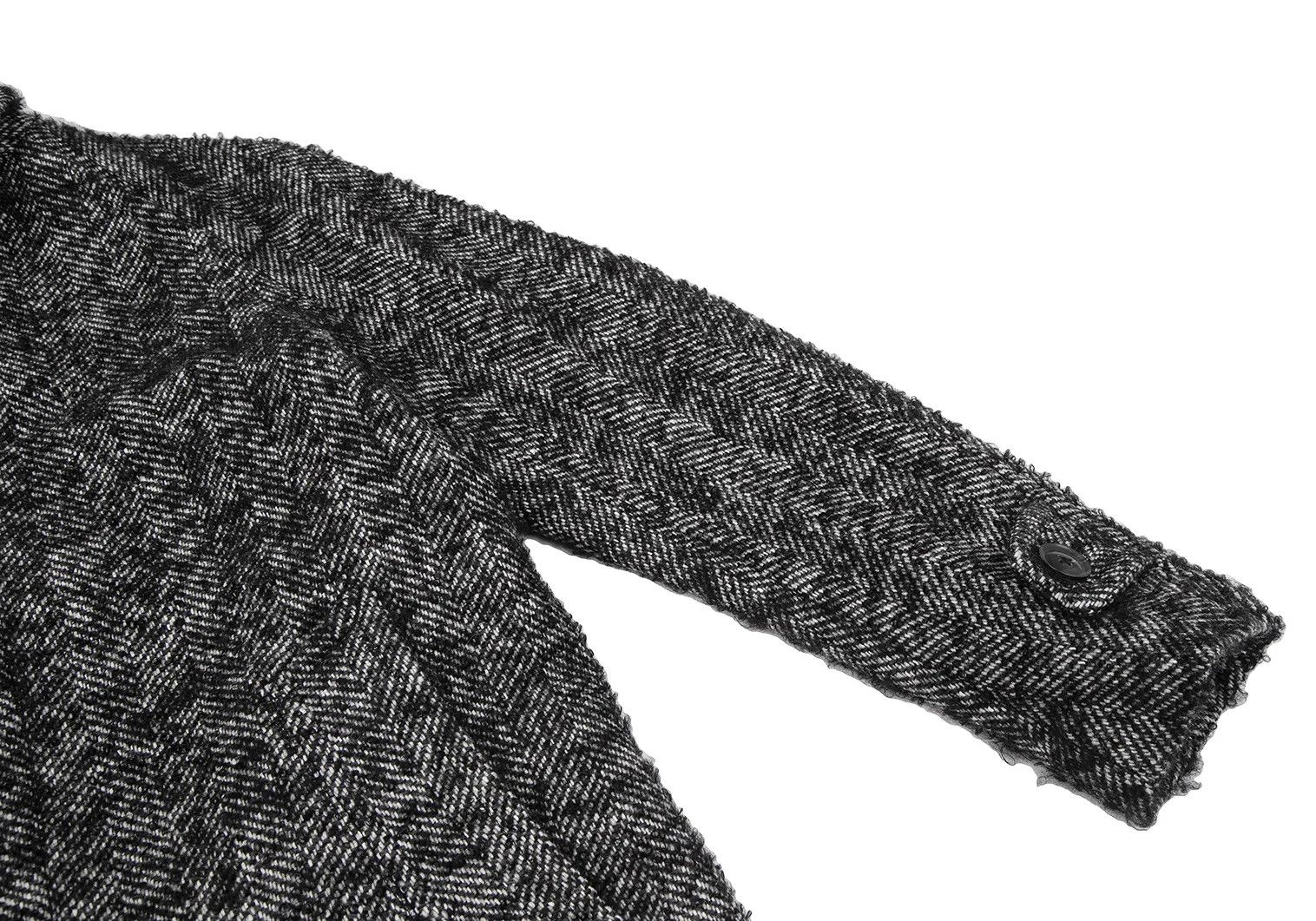 Kolor Mohair Blend Loop T Coat in Black Gray 1 Size US S / EU 44-46 / 1 - 6 Thumbnail
