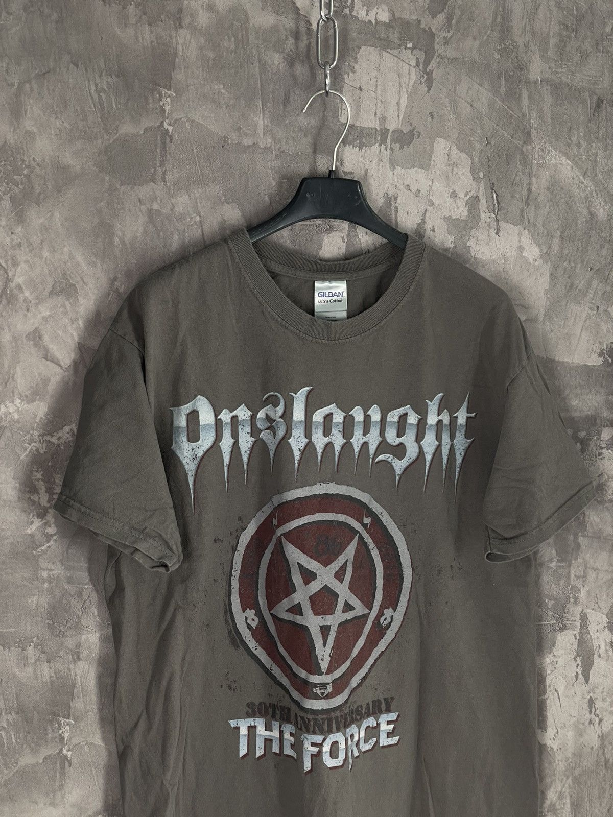 Band Tees × Vintage Vintage hardcore psychedelic rock band Onslaught Tee Size US L / EU 52-54 / 3 - 7 Thumbnail