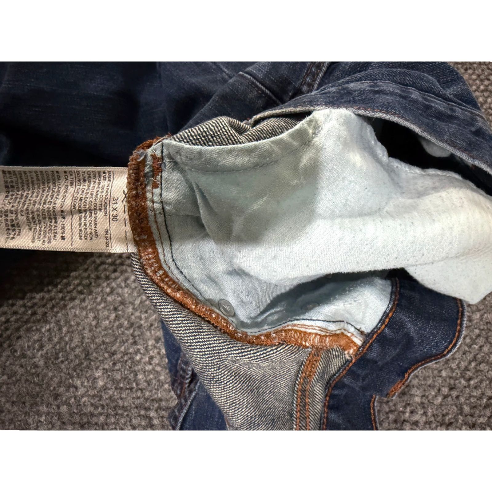 Banana Republic Banana Republic Jeans Slim Regular 31x30 Blue Denim Stretch 5-Pocket Mens Size US 31 - 6 Thumbnail