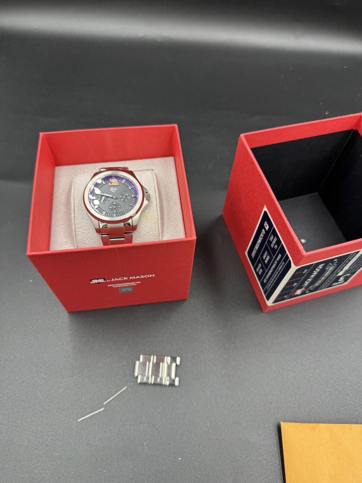 Other Jack Mason LSU Tigers Chronograph Watch Purple Dial Stainles Size ONE SIZE - 7 Thumbnail