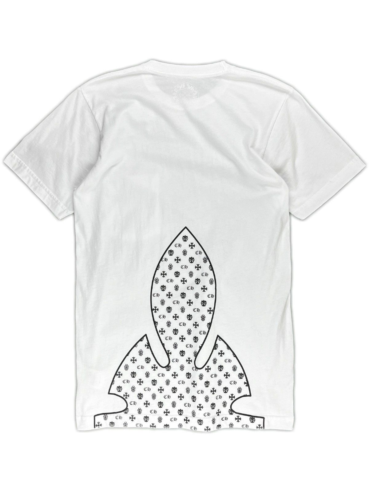 image of Chrome Hearts Fleur Multi Logo Pocket Tshirt White, Men's (Size Small)