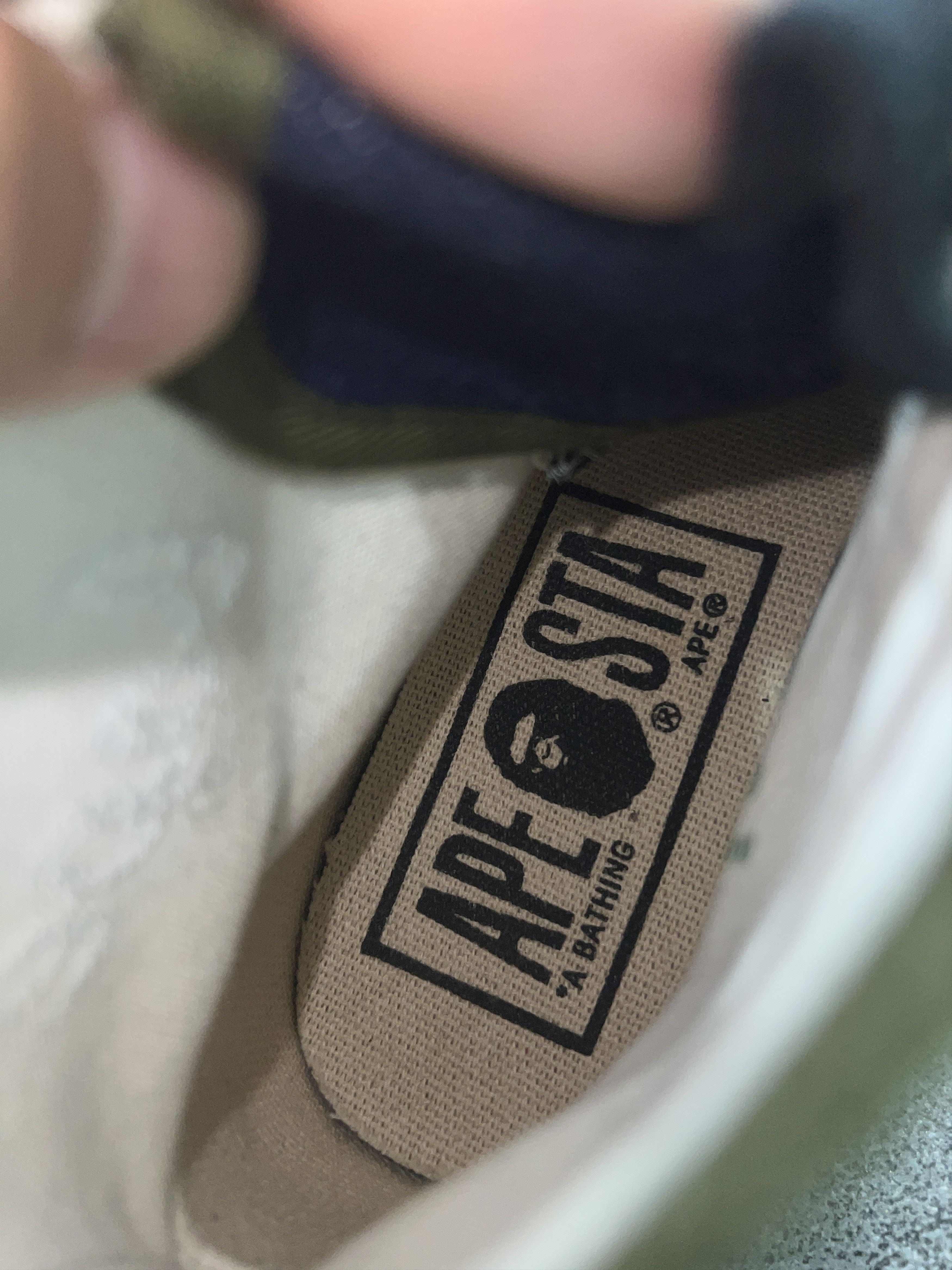 Bape BAPE STA High Top Canvas Sneakers Olive Navy US 8.5 Size US 8.5 / EU 41-42 - 15 Thumbnail