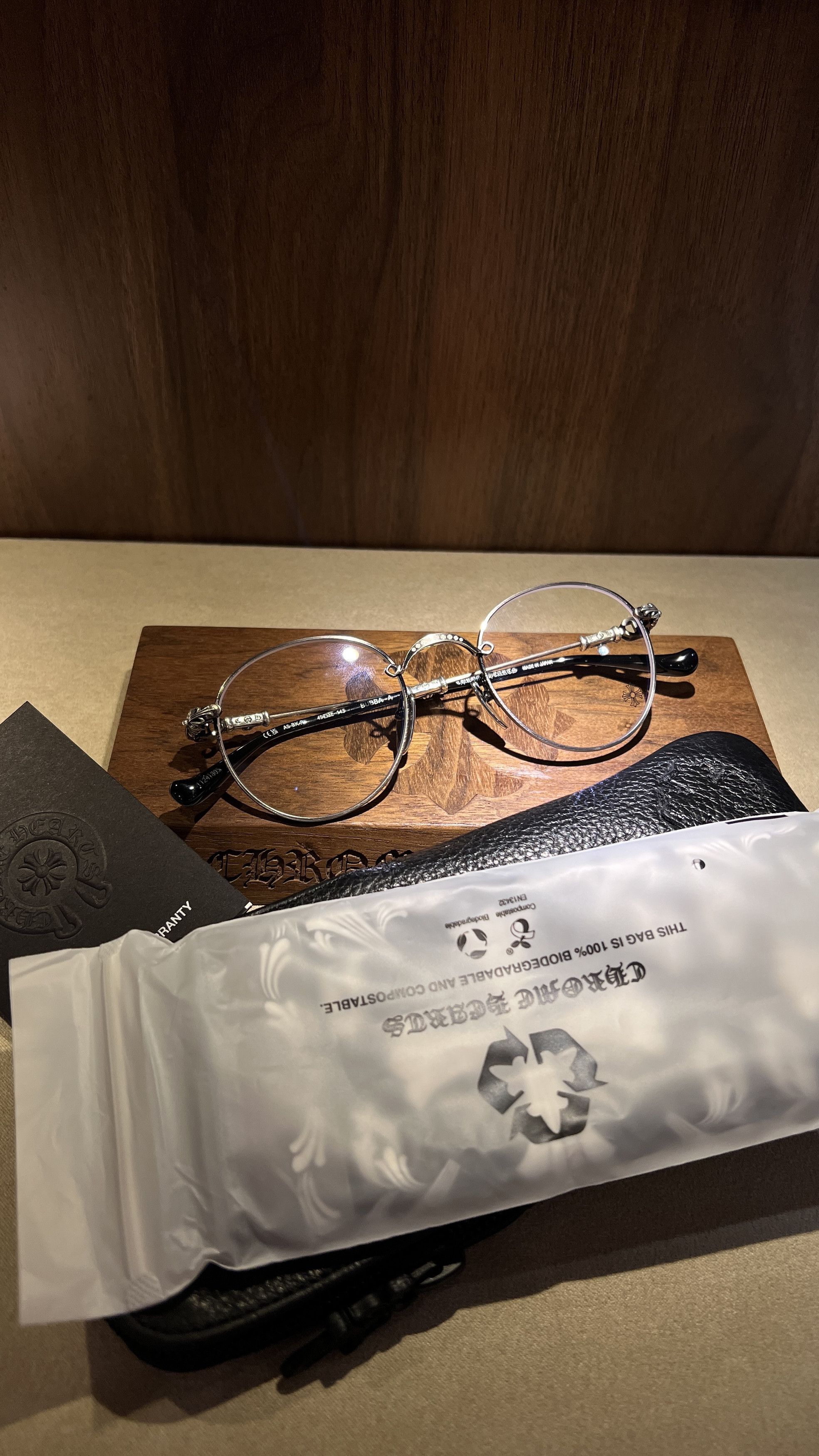Chrome Hearts Chrome Hearts BUBBA –A Antique Silver/BLACK Glasses Size ONE SIZE - 11 Thumbnail