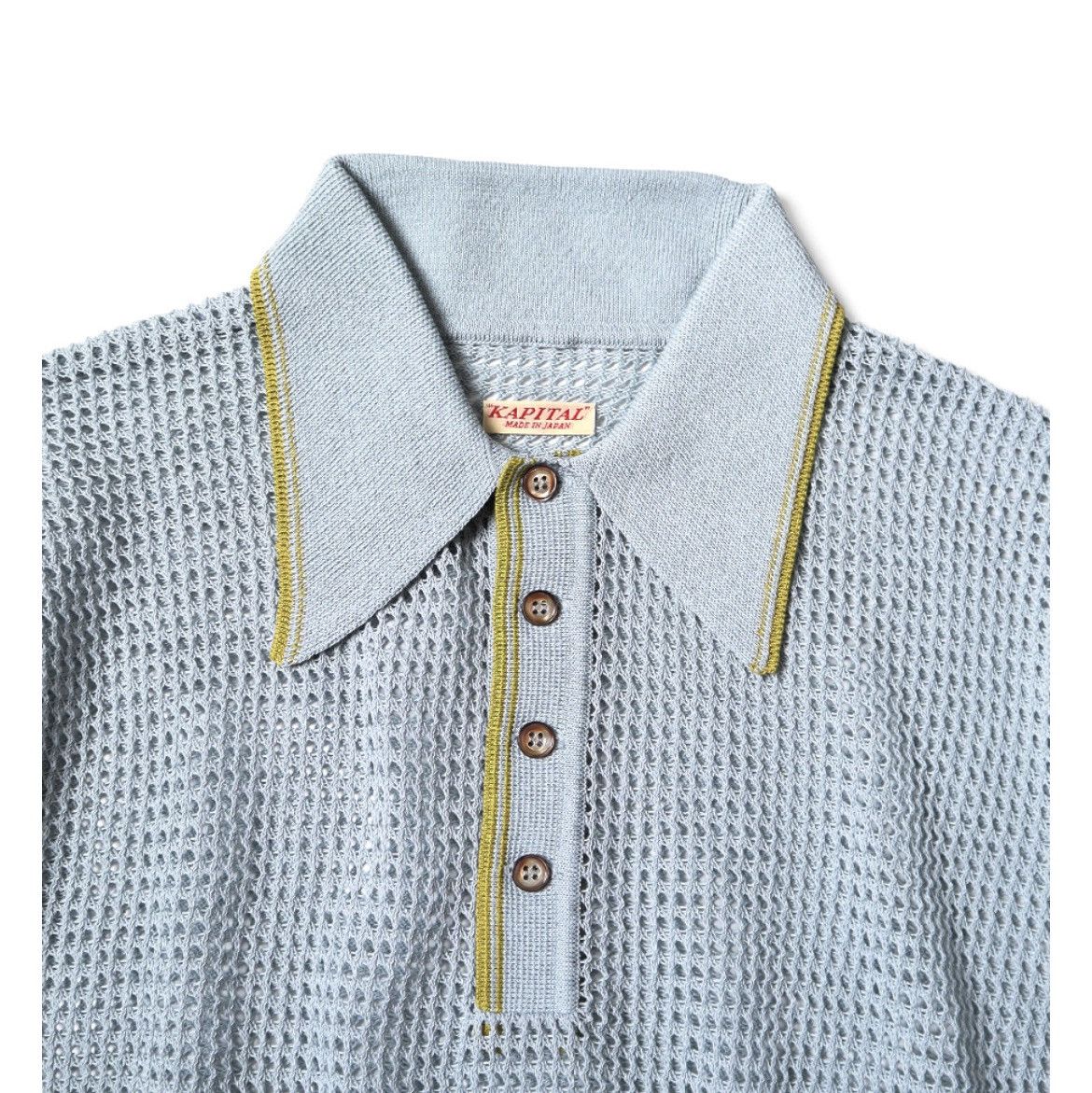Kapital Kapital 12G Mesh Knit Carol Polo size 3 Size US L / EU 52-54 / 3 - 3 Thumbnail