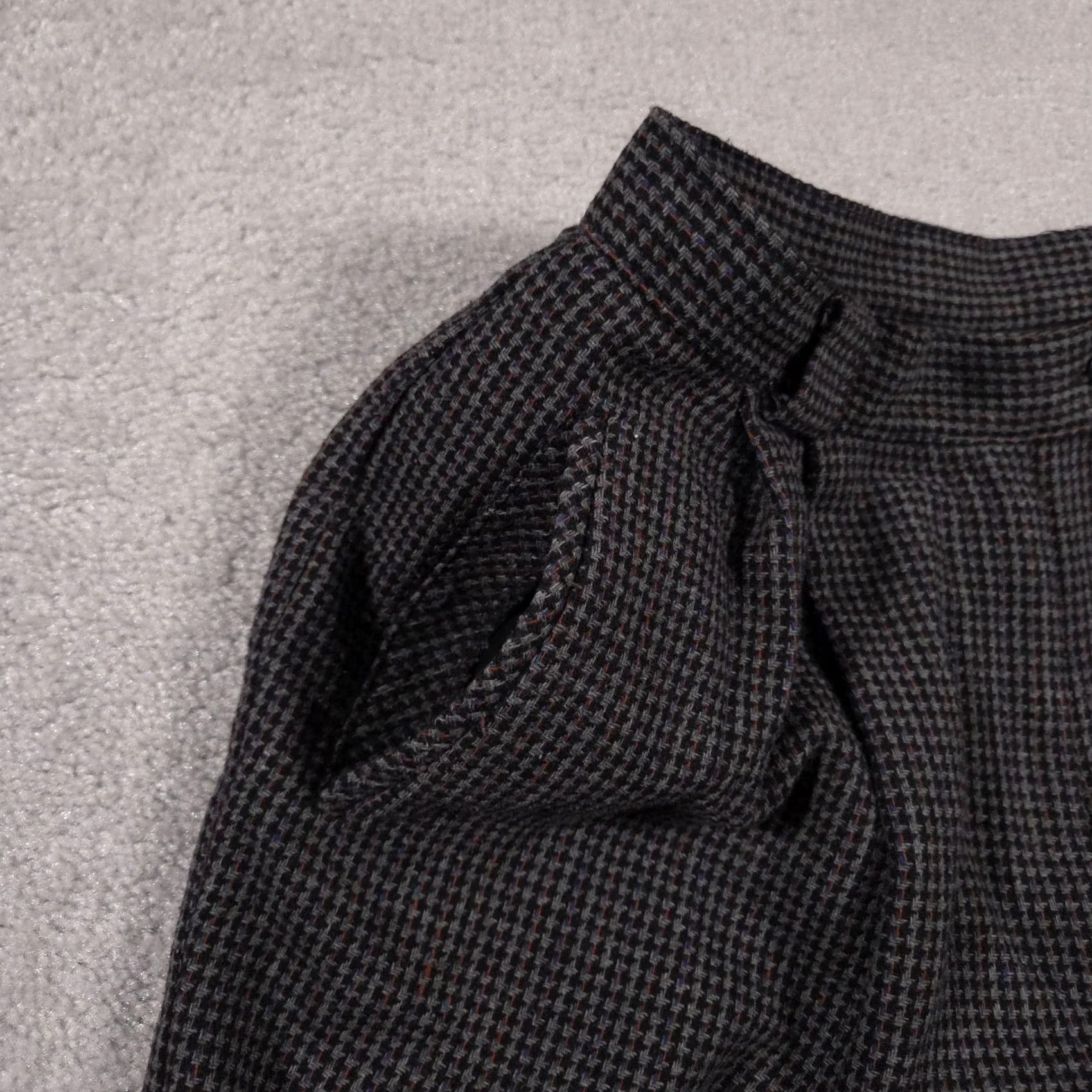 Vintage Norton McNaughton Pants Womens 14 Gray Wool Blend Pleated Lined Dress Trousers Size 36" / US 14 / IT 50 - 6 Thumbnail
