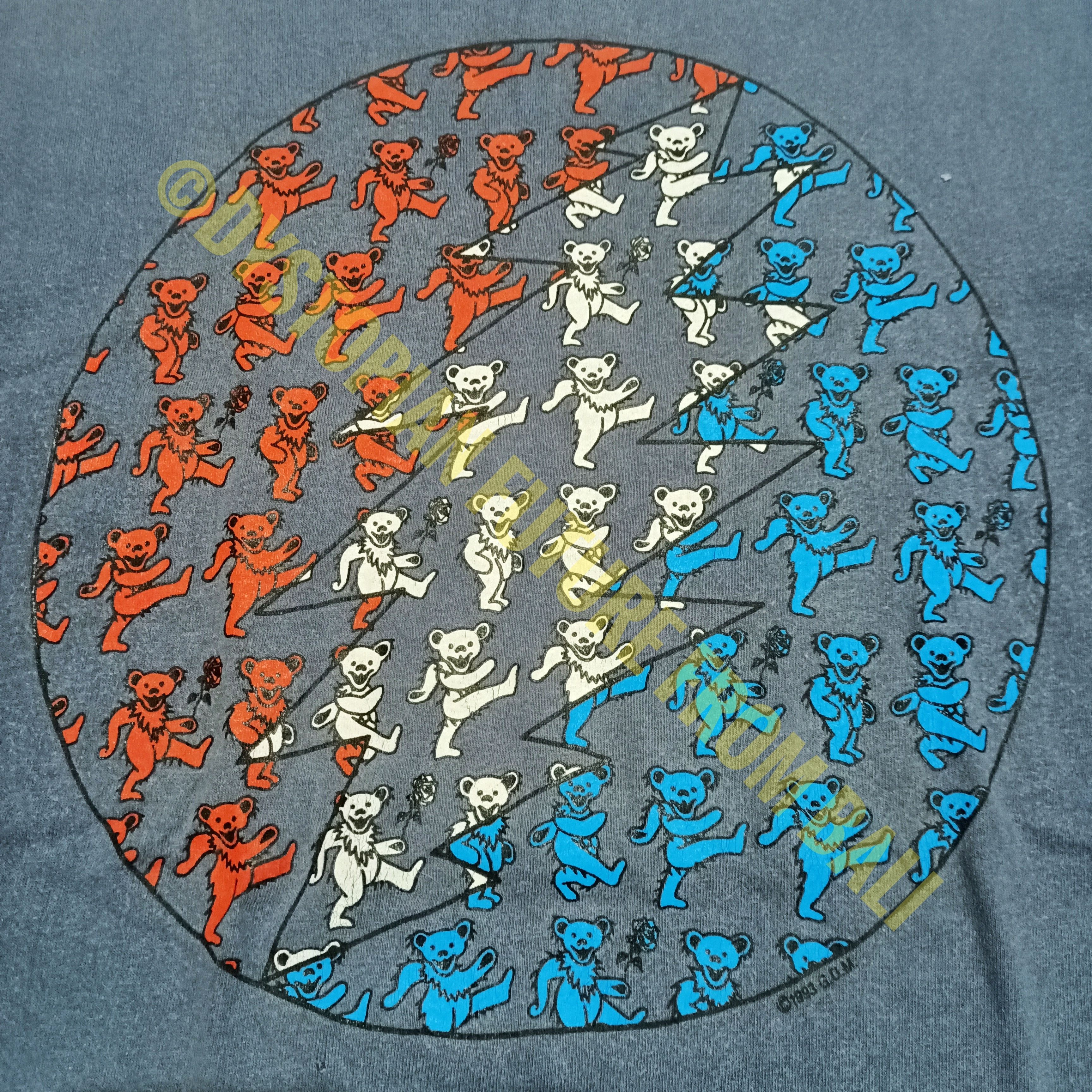 Grateful Dead Vintage 1993 Grateful Dead - Dancing Bears Band T-shirt Size US L / EU 52-54 / 3 - 2 Thumbnail