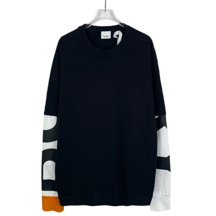 Burberry Burberry Logo Sleeve Letter Print Faux Two-Piece Round-Neck Size US S / EU 44-46 / 1 - 1 Thumbnail