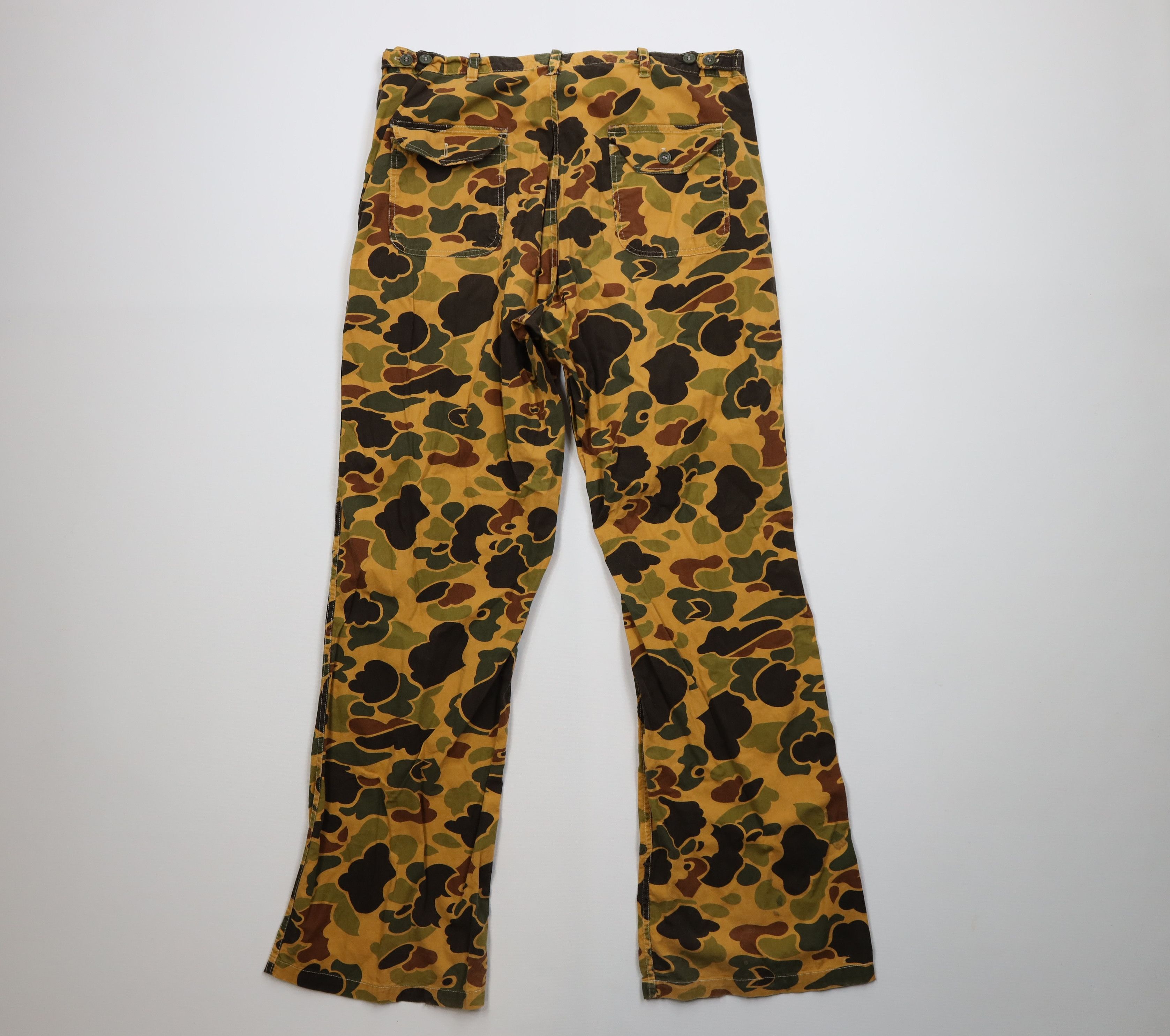 Vintage Vintage 60s 70s Streetwear Camouflage Wide Leg Pants USA Size US 34 / EU 50 - 11 Thumbnail