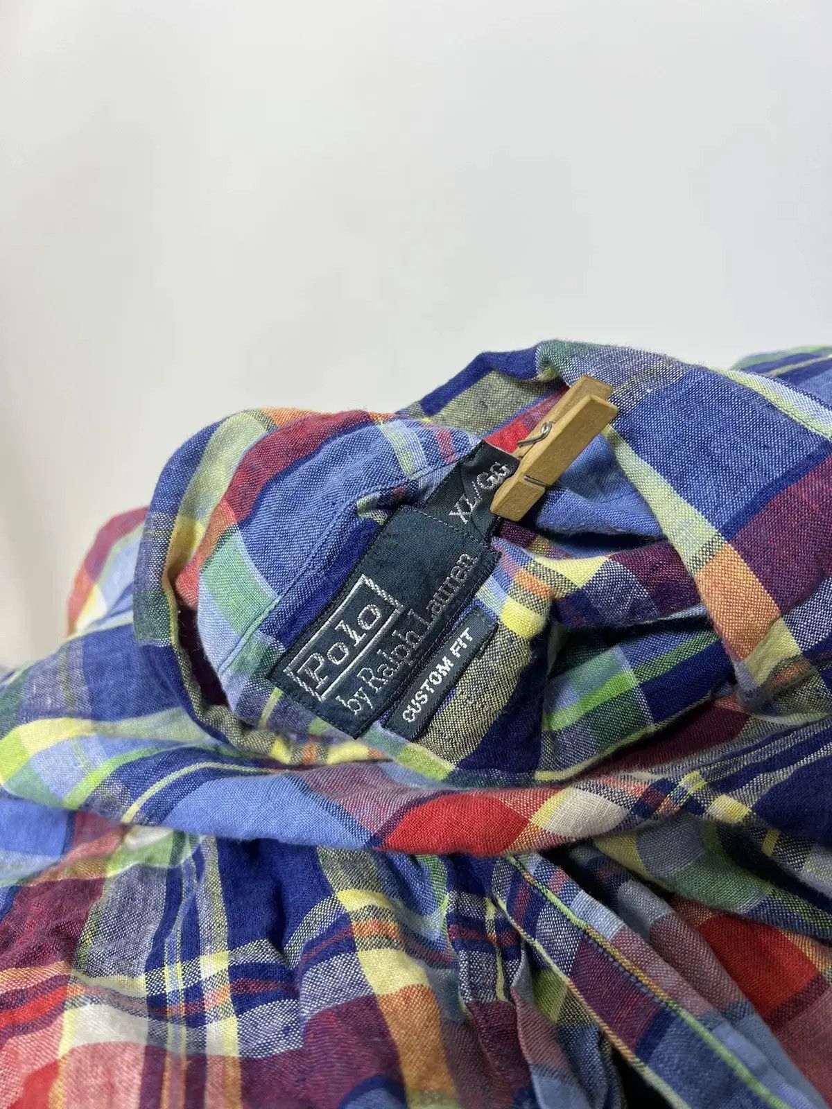 Designer × Polo Ralph Lauren Vintage Polo by Ralph Lauren linen long sleeve shirt Size US XL / EU 56 / 4 - 3 Thumbnail